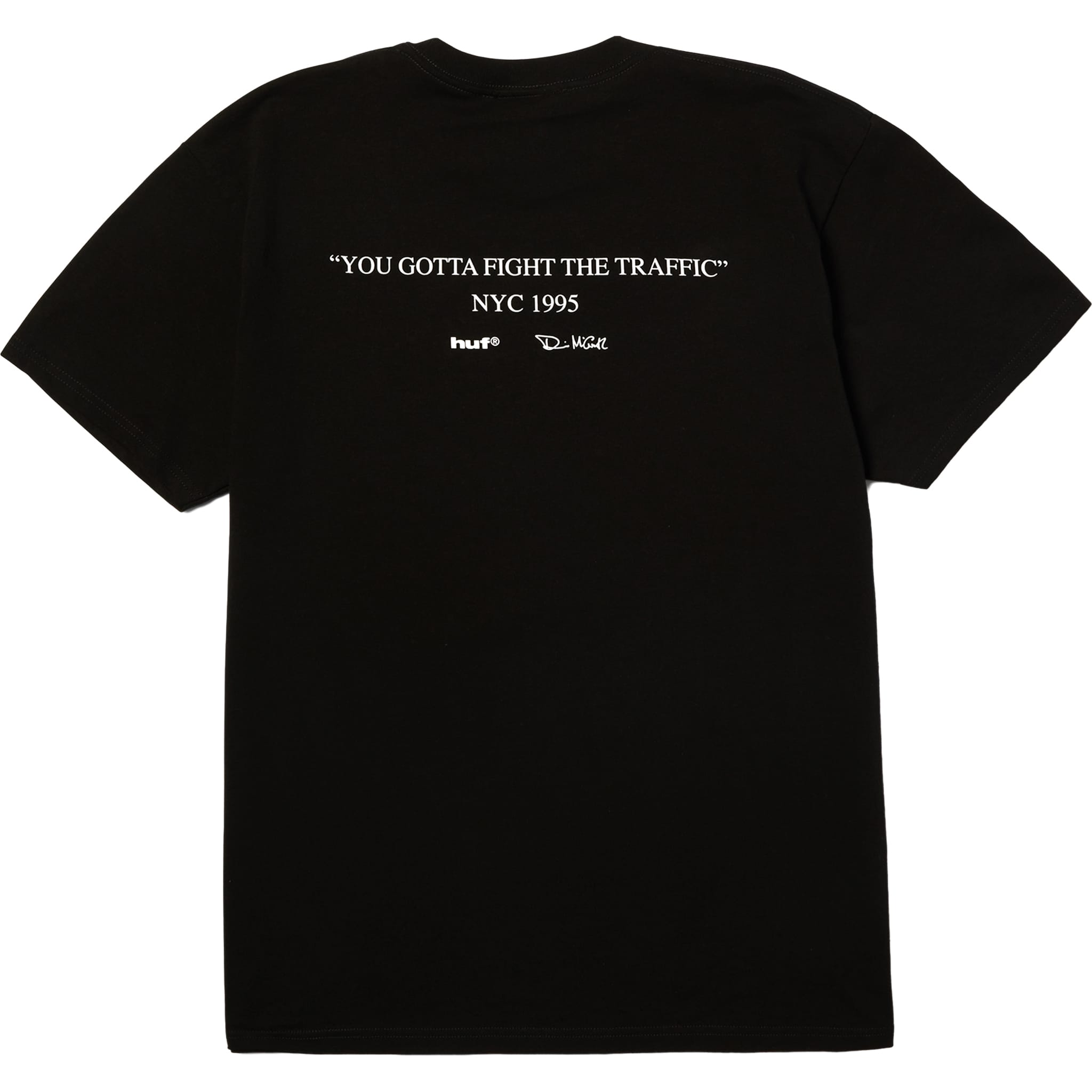 Huf Fight The Traffic T-Shirt Black T Shirt