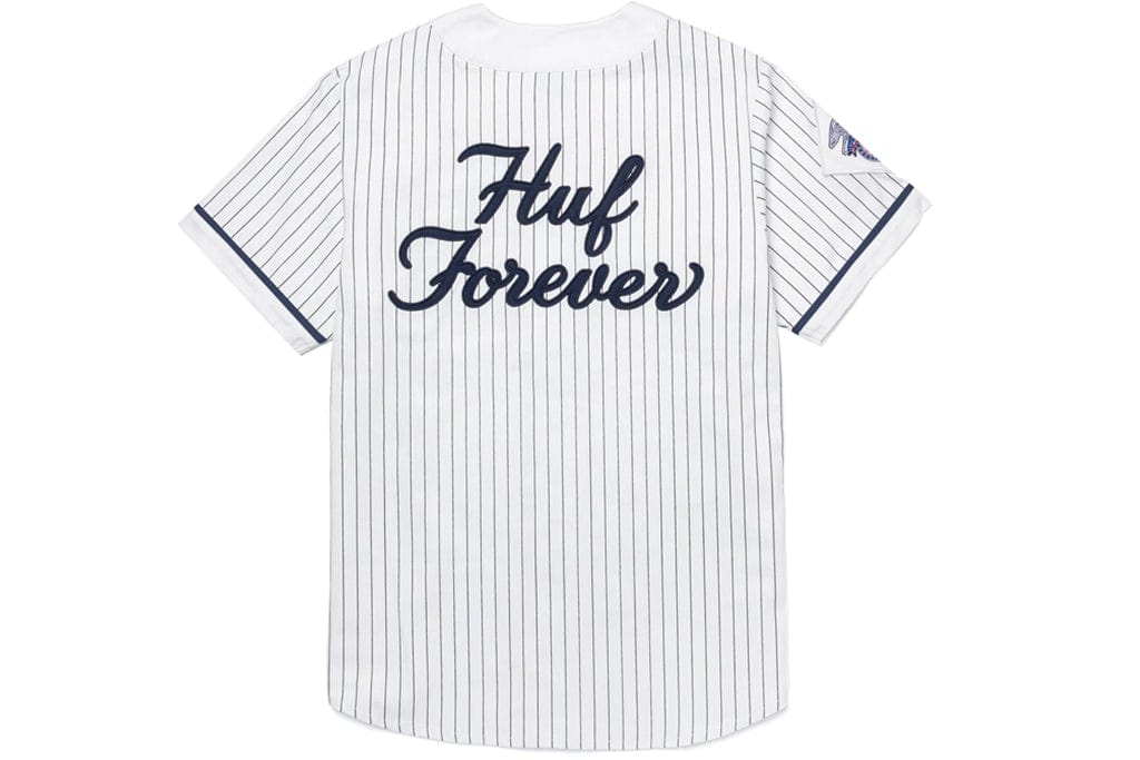 Huf Forever Baseball Jersey White T Shirt