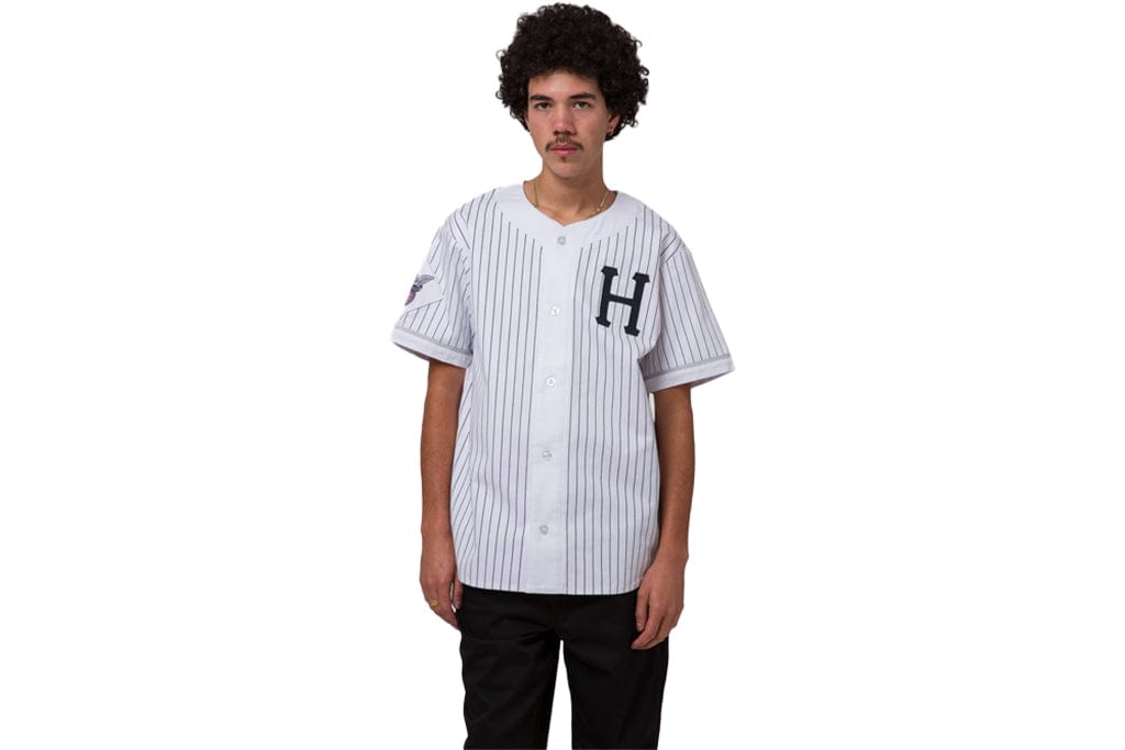 Huf Forever Baseball Jersey White T Shirt