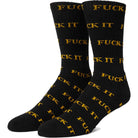 Huf Fuck It Sock Black Orange Socks