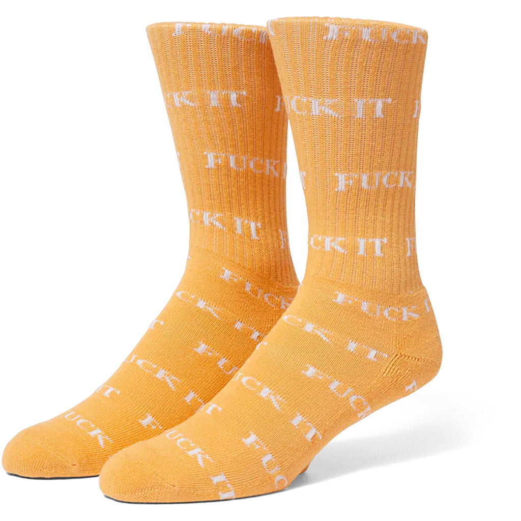 Huf Fuck It Sock Tangerine Socks