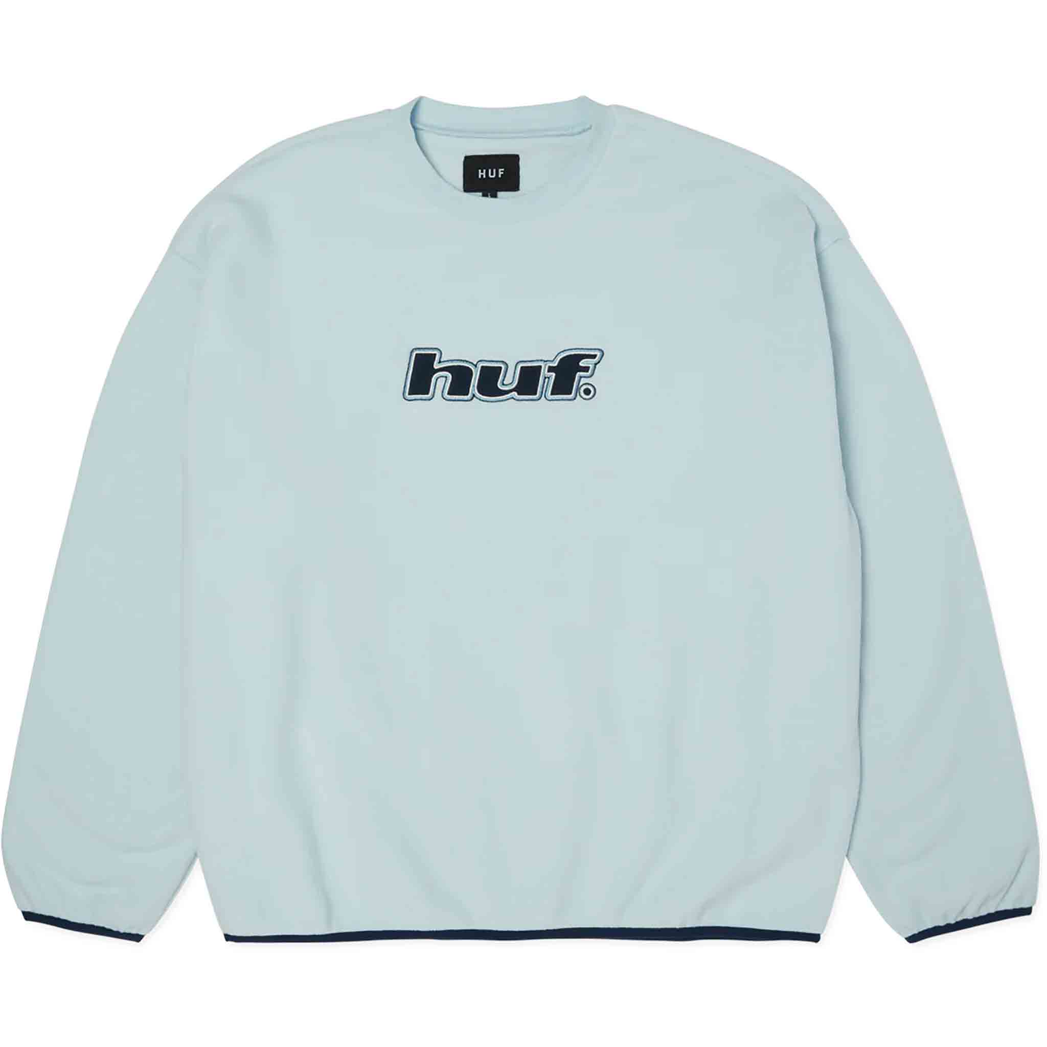 Huf H Dot Polar Fleece Crewneck Sky Sweatshirts