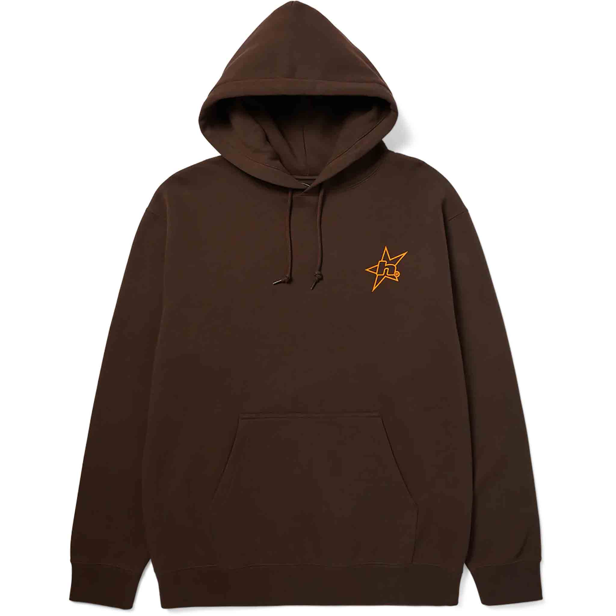 Huf H Star Logo Hoodie Bison Sweatshirts