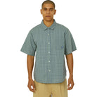 Huf H Star Plaid Shirt Marine Button Up