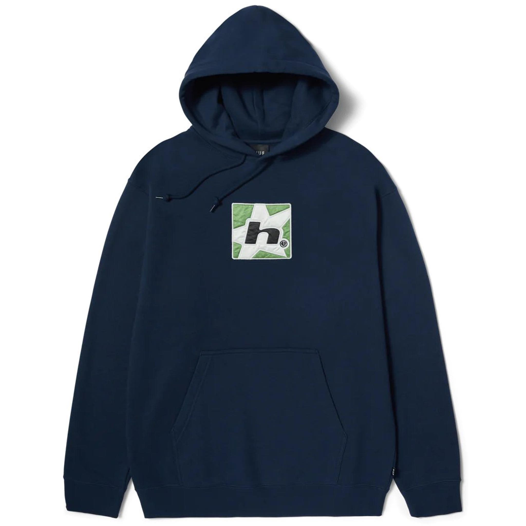 HUF H Star Pullover Hoodie Nightshade Sweatshirts