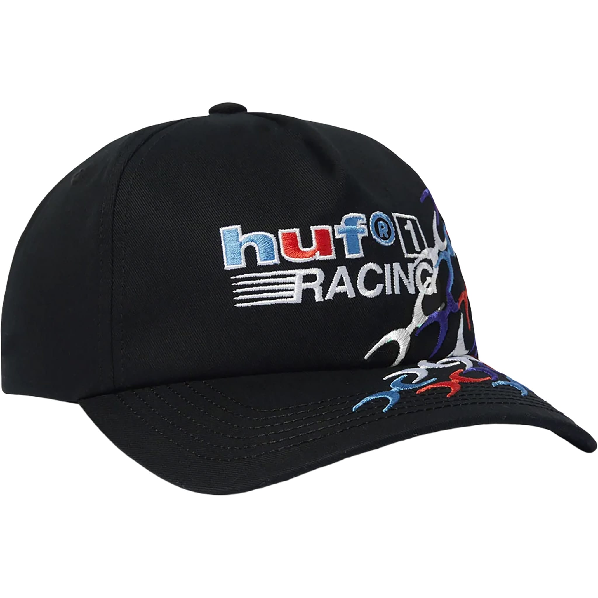 HUF One Racing 5 Panel Hat Black Hats