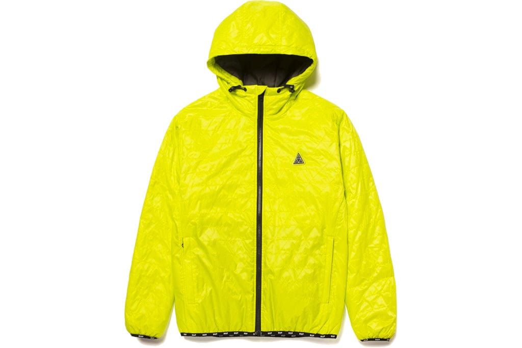 HUF Polygon Quilted Jacket Bio Lime Casual Jackets