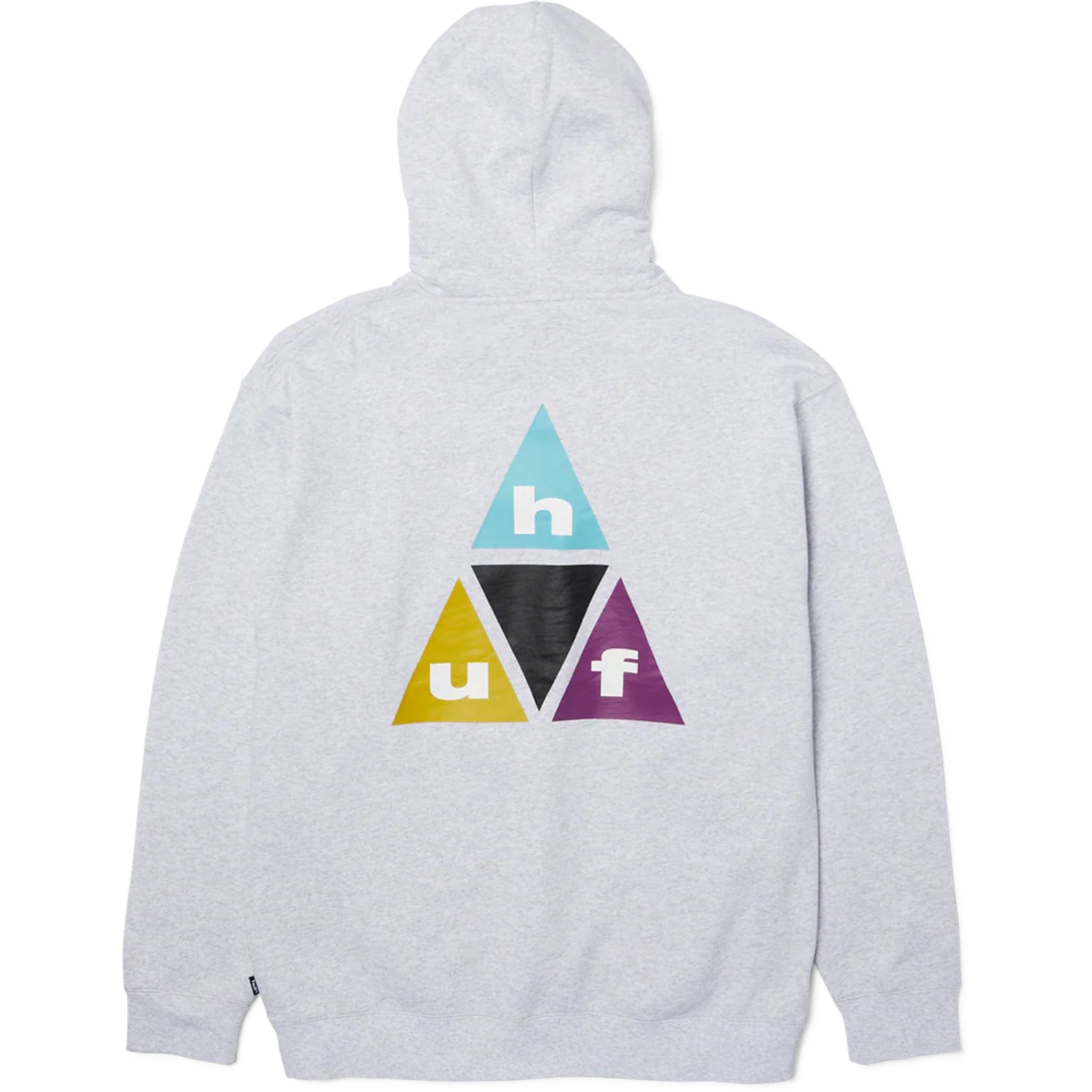 Huf Prism Triple Triangle Pullover Hoodie Heather Grey Sweatshirts