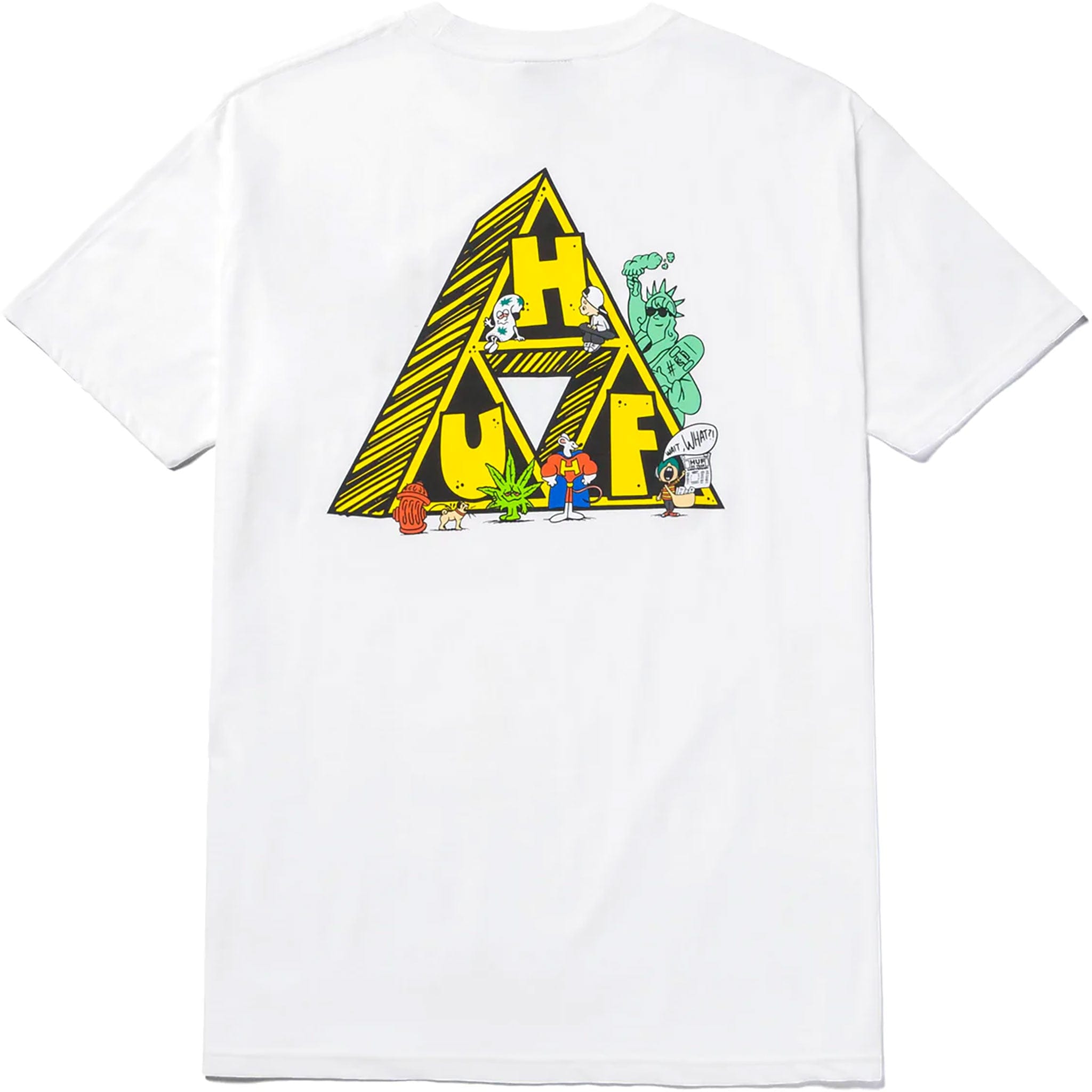 Huf Saturday Morning Tee White T Shirt