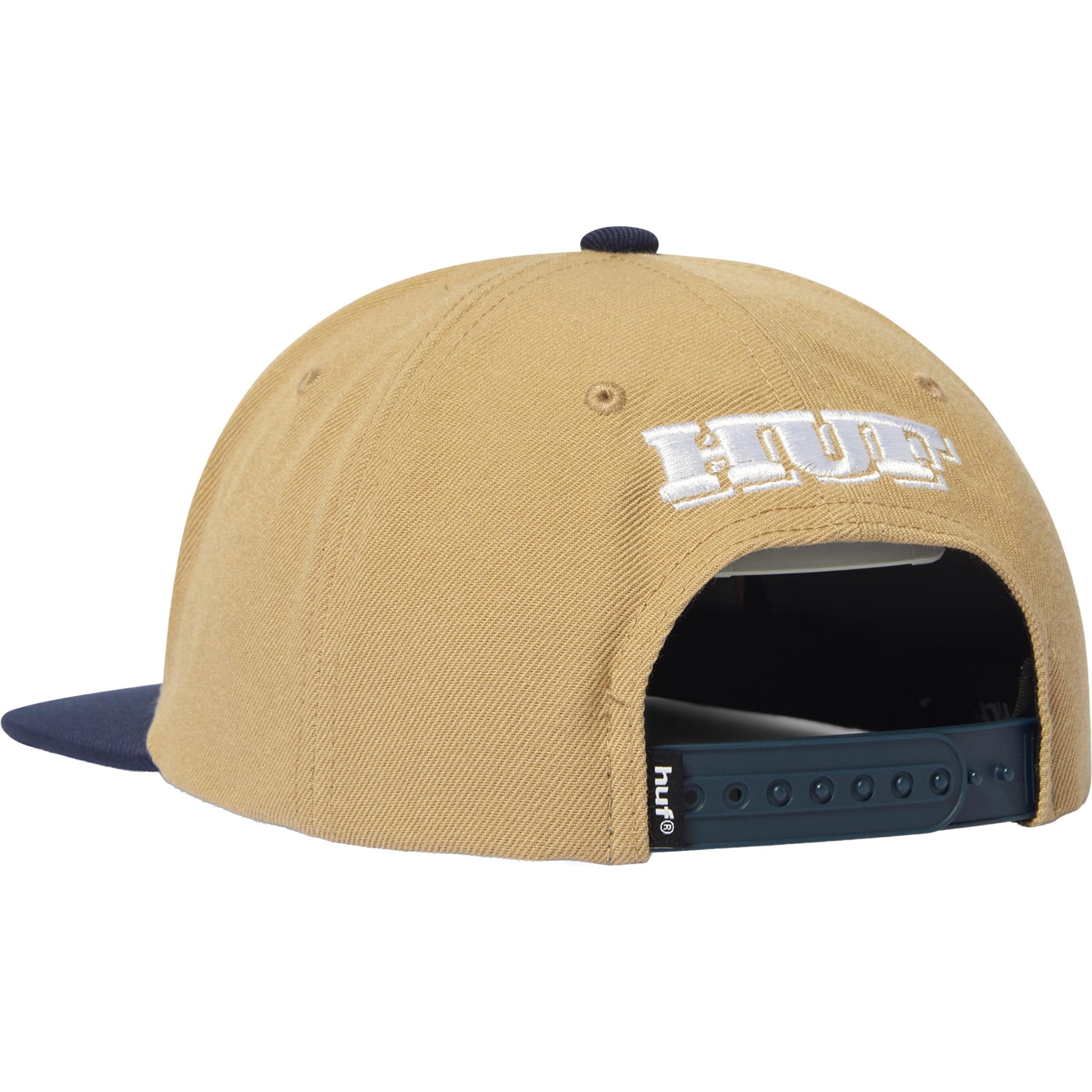 Huf Serif H 6 Panel Snapback Hat Khaki Hats
