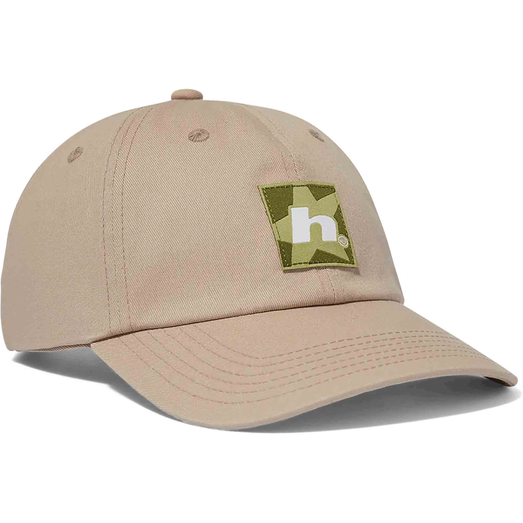 Huf Star Box Logo 6 Panel Hat Stone Hats