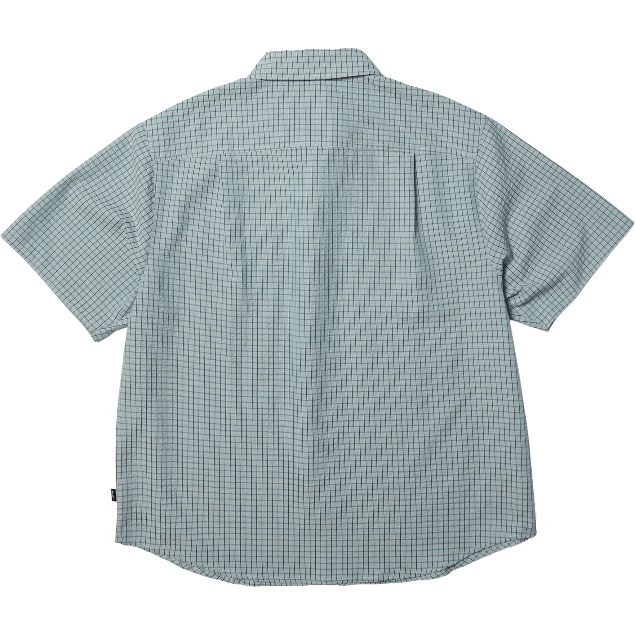 Huf Stuck On You SS Plaid Shirt Ice Blue Button Up