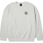 Huf Wide Angle Crew Sweatshirt Heather Grey Sweatshirts