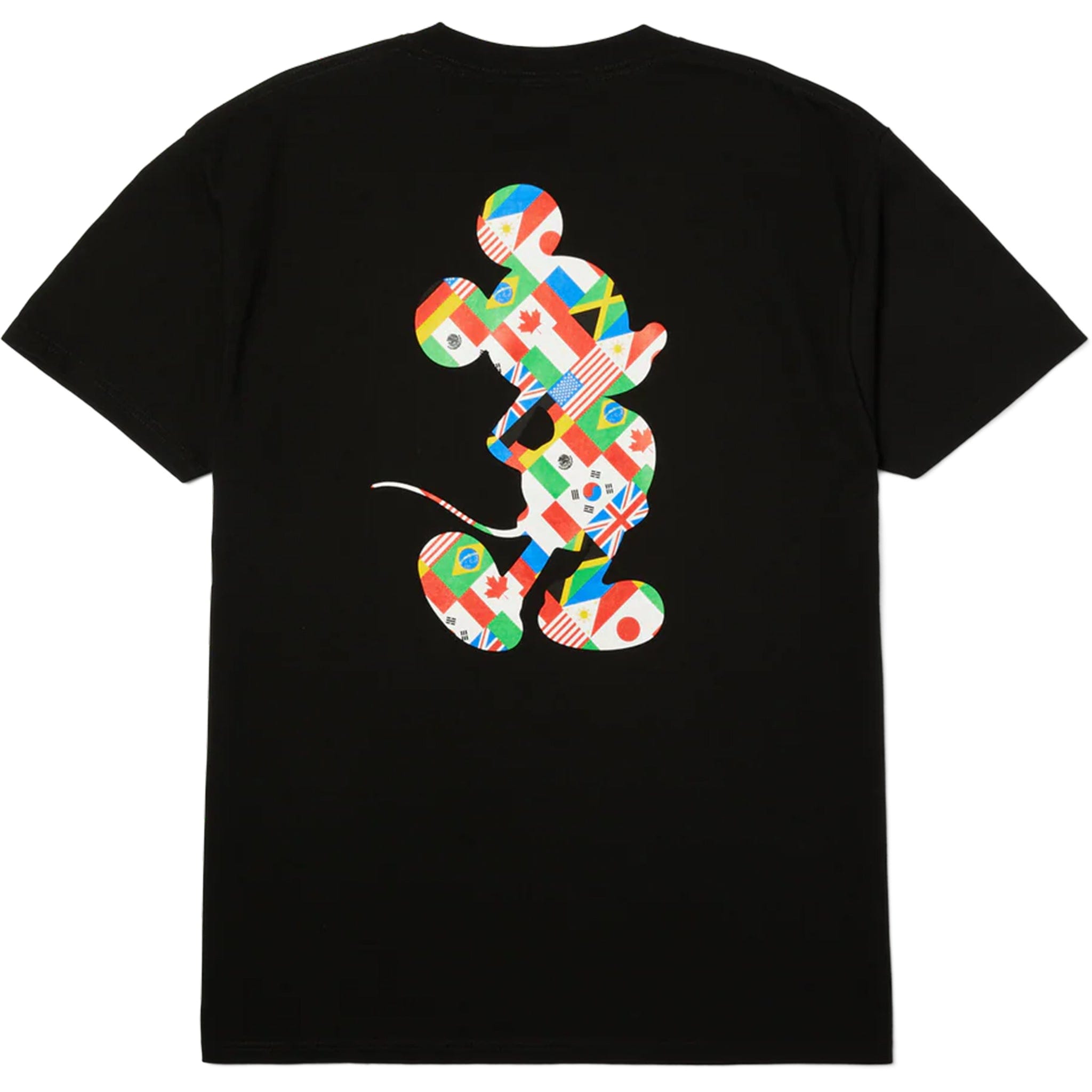 Huf X Disney Mickey World Tour Silhouette Tee Black T Shirt