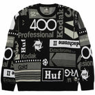 Huf X Kodak Dark Room Jacquard Knit Sweater Black Sweatshirts