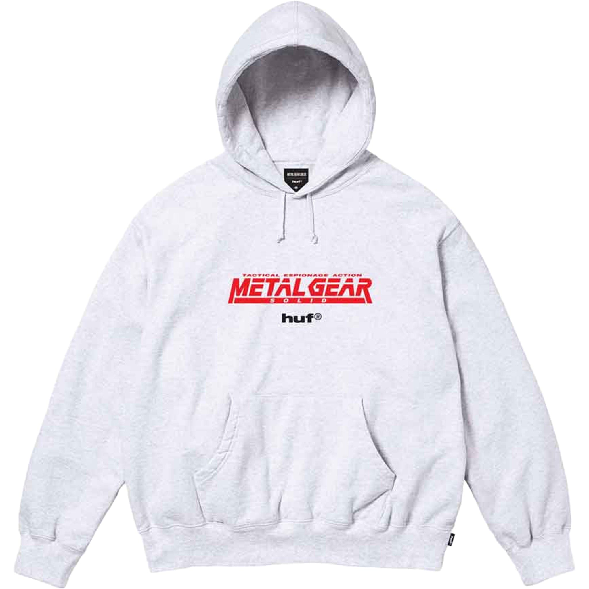 Huf X Metal Gear Solid MGS1 Hoodie Heather Grey Sweatshirts