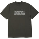 Huf x Spitfire Burn Heavyweight T-Shirt Washed Black T Shirt