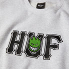 Huf x Spitfire Union Crewneck Heather Grey Sweatshirts