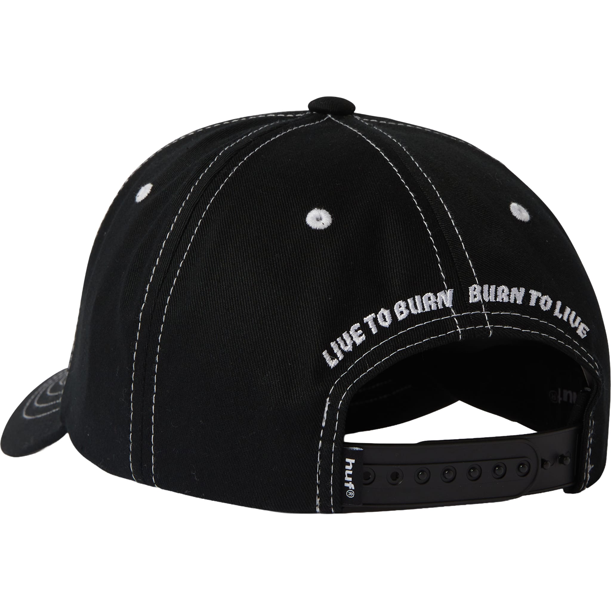 Huf X Spitfire Union Snapback Hat Black Hats