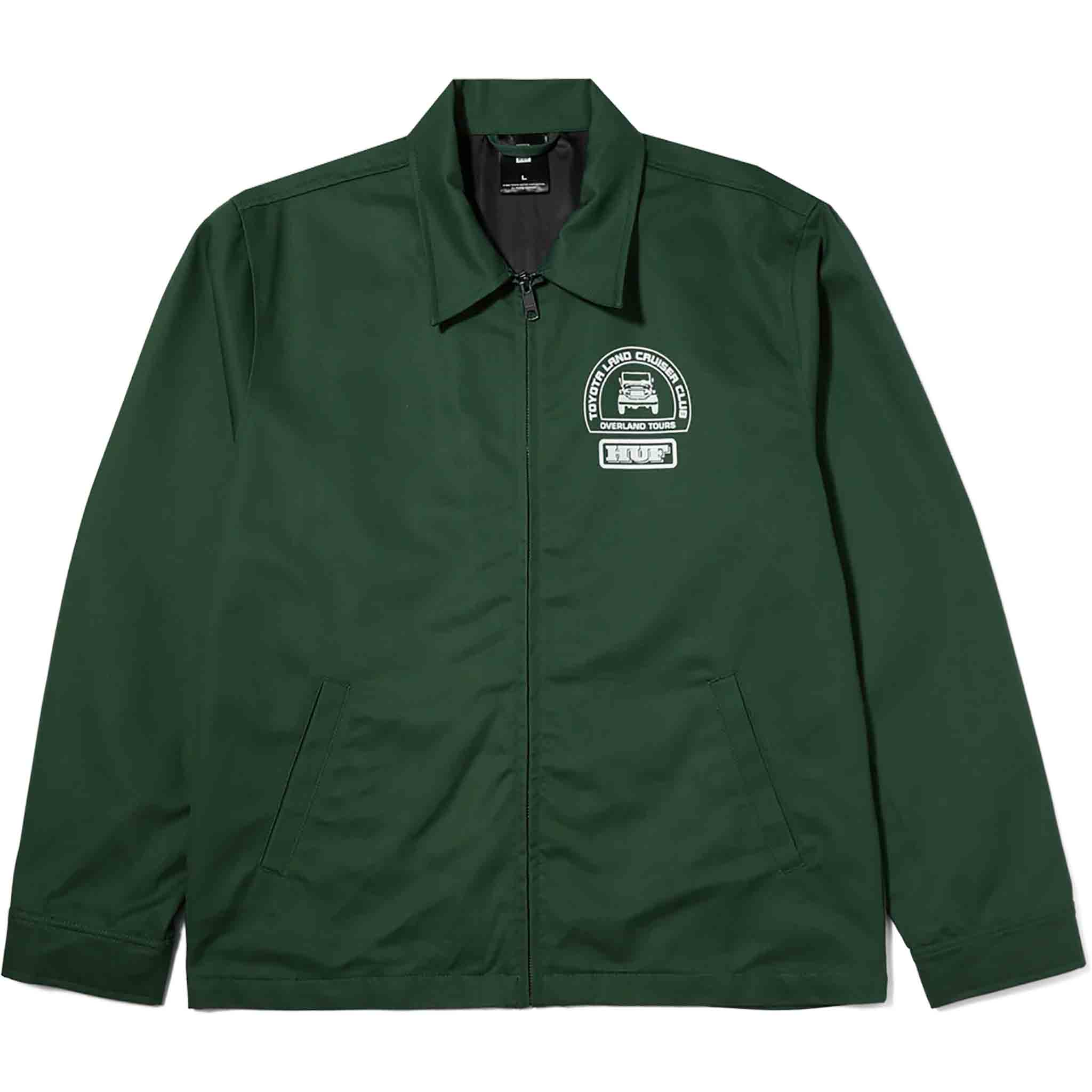 Huf X Toyota Parts And Service Jacket Green Casual Jackets