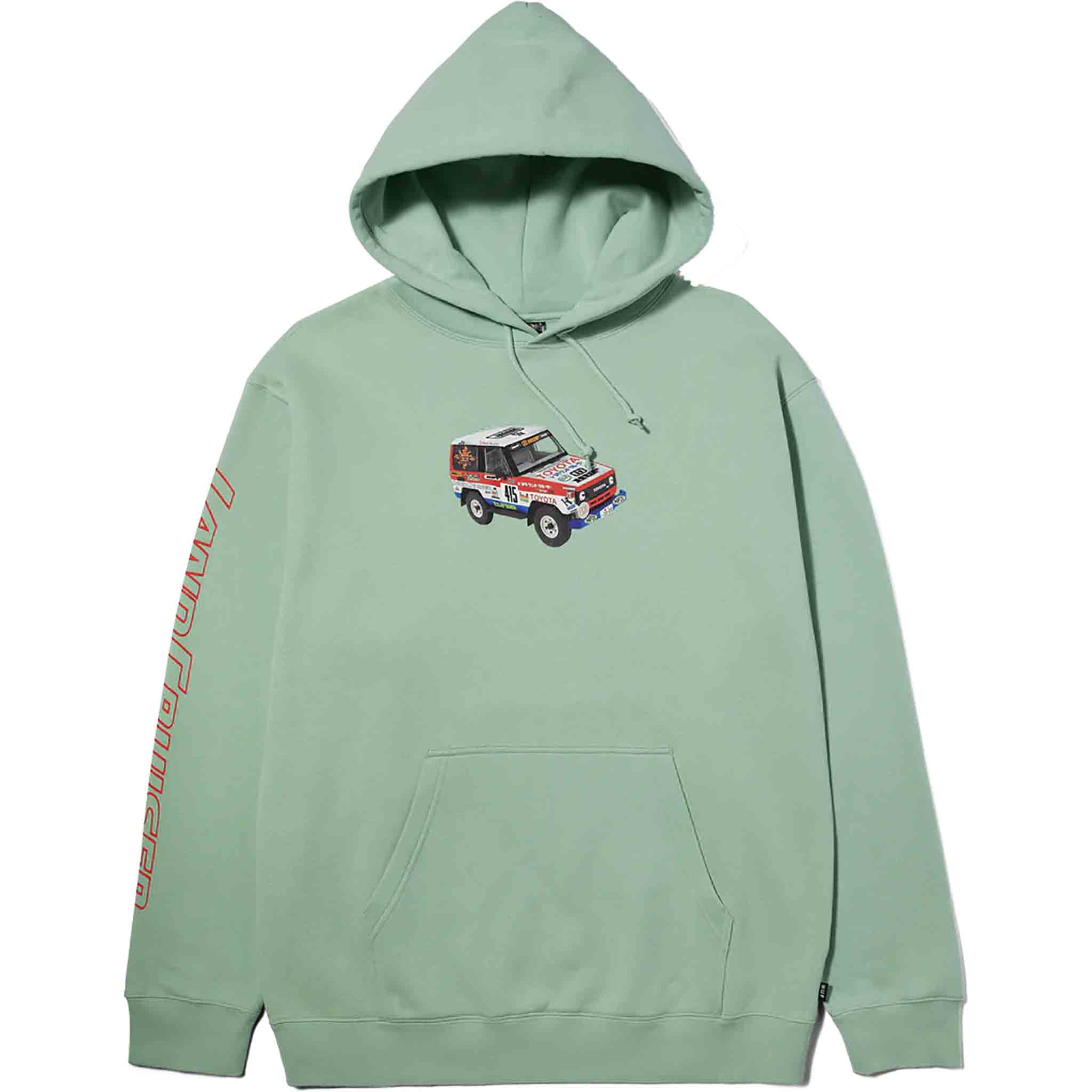 Huf X Toyota Sahara Rally Pullover Hood Spring Green Sweatshirts