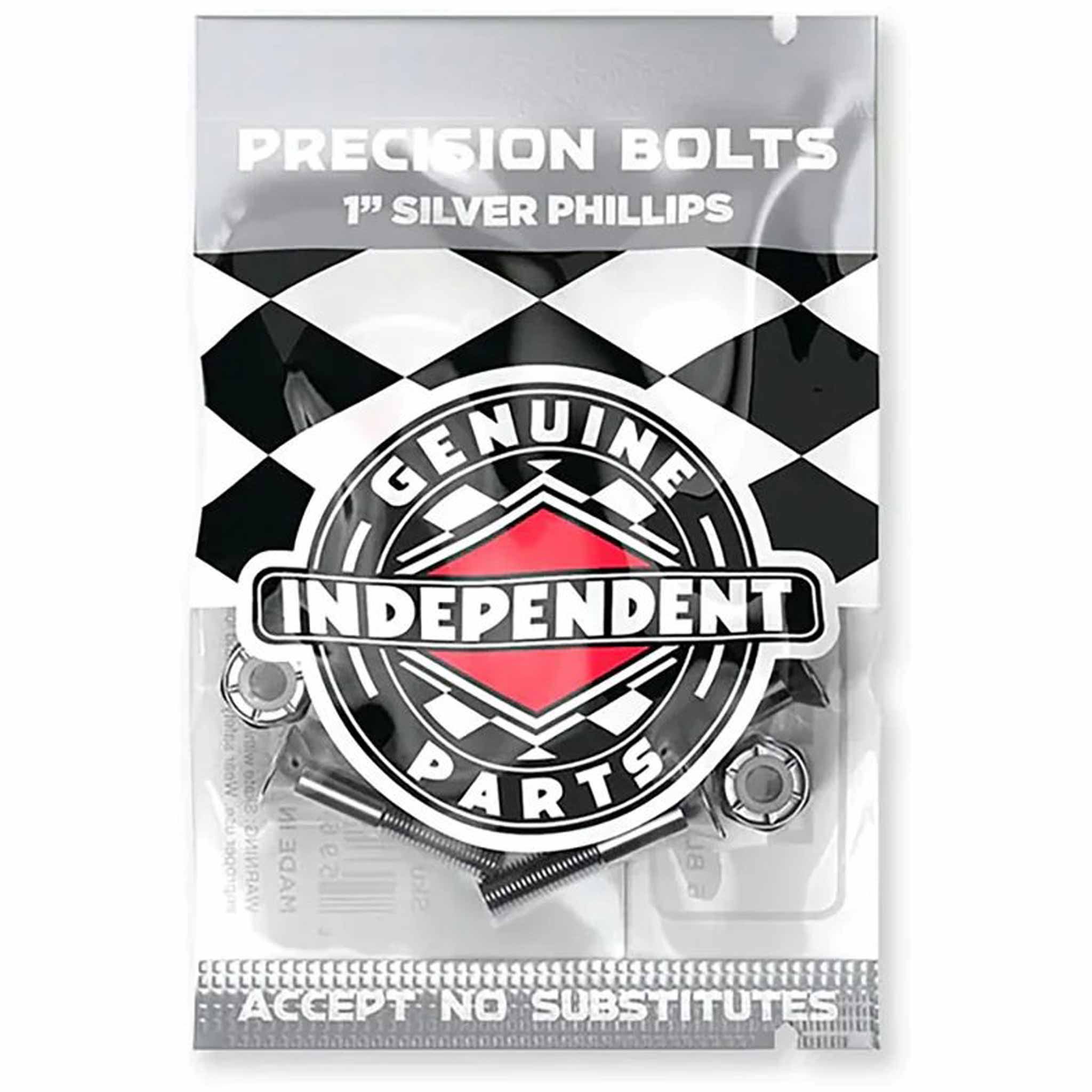 Independent 1" Phillips Silver Black With Tool Hardware Accessories