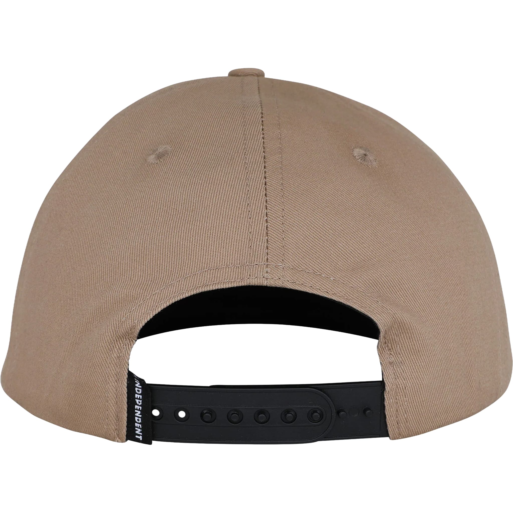 Independent Bar Logo Snapback Hat Khaki Hats