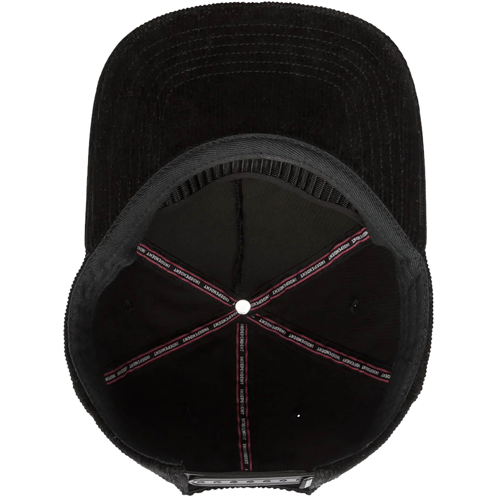 Independent Beacon Corduroy Snapback Black Hats