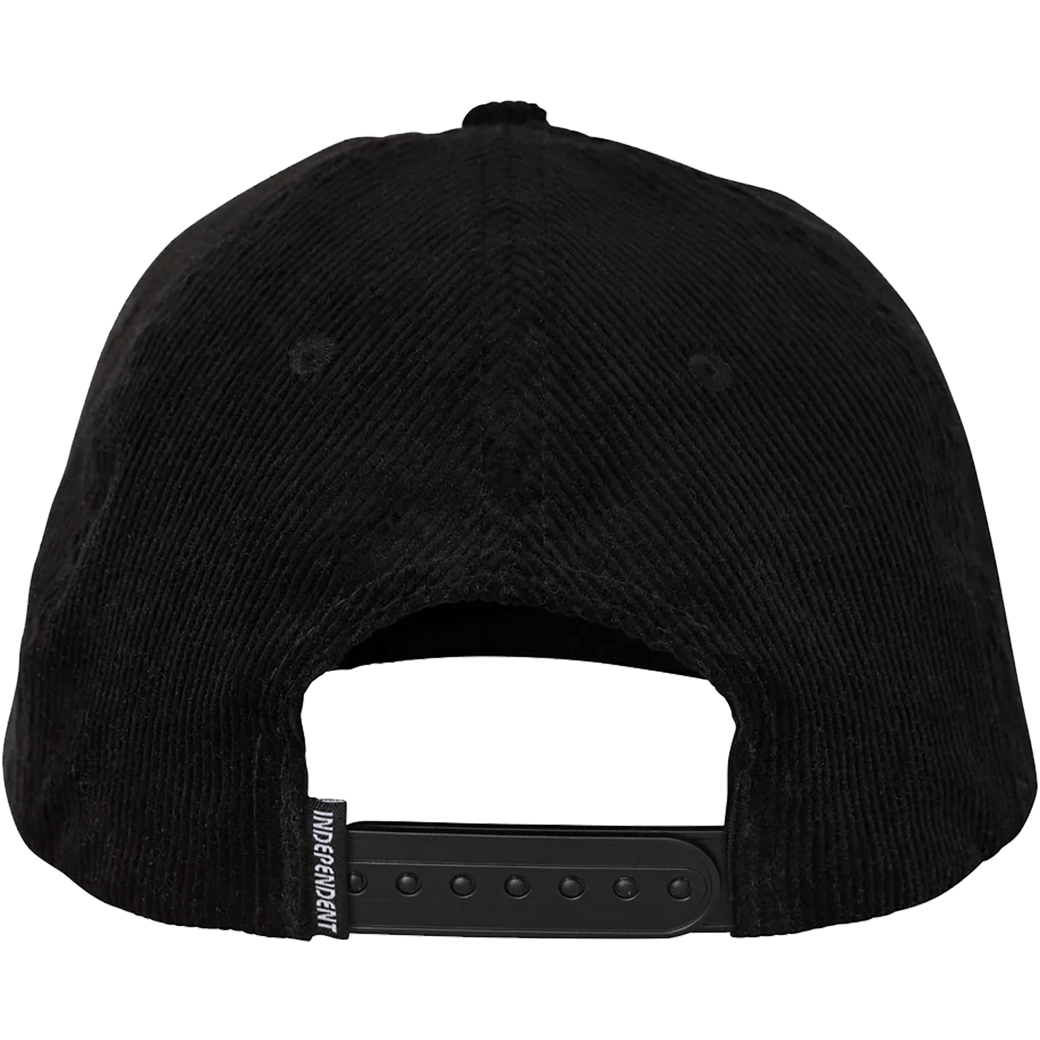 Independent Beacon Corduroy Snapback Black Hats