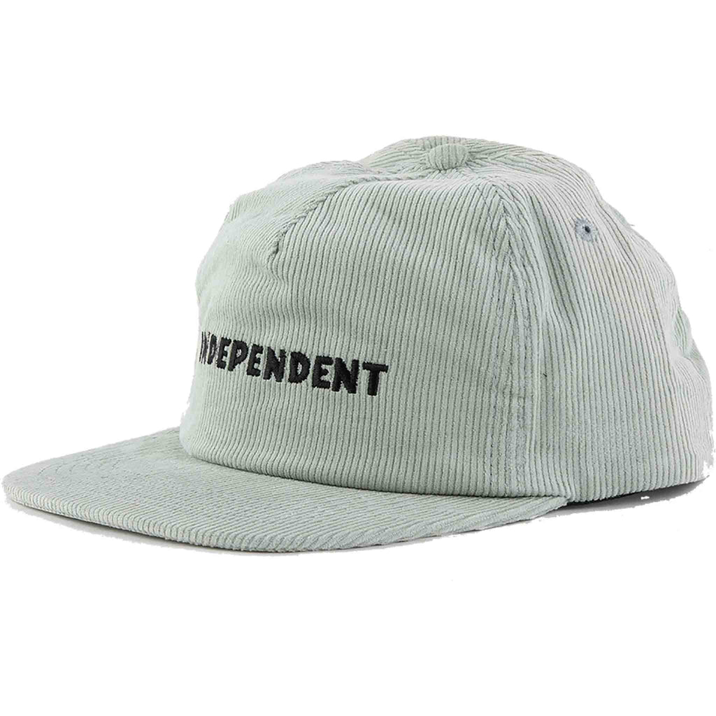 Independent Beacon Corduroy Snapback Grey Hats