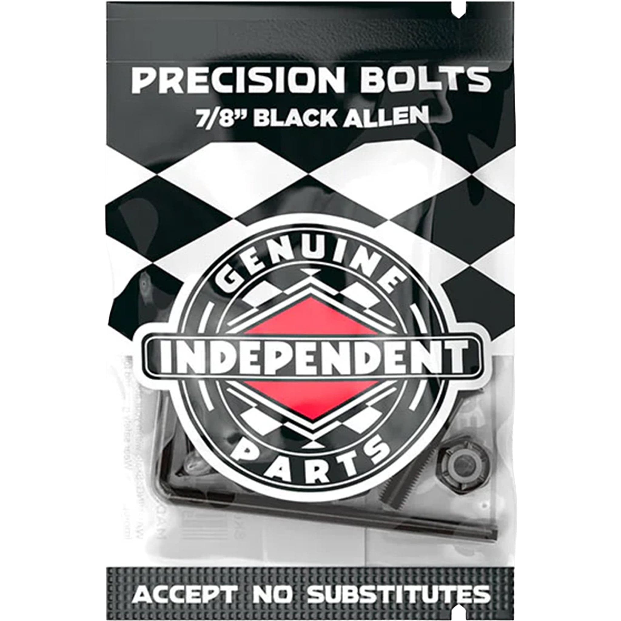 Independent Black Hardware Allen 7/8" Skateboard Accessories