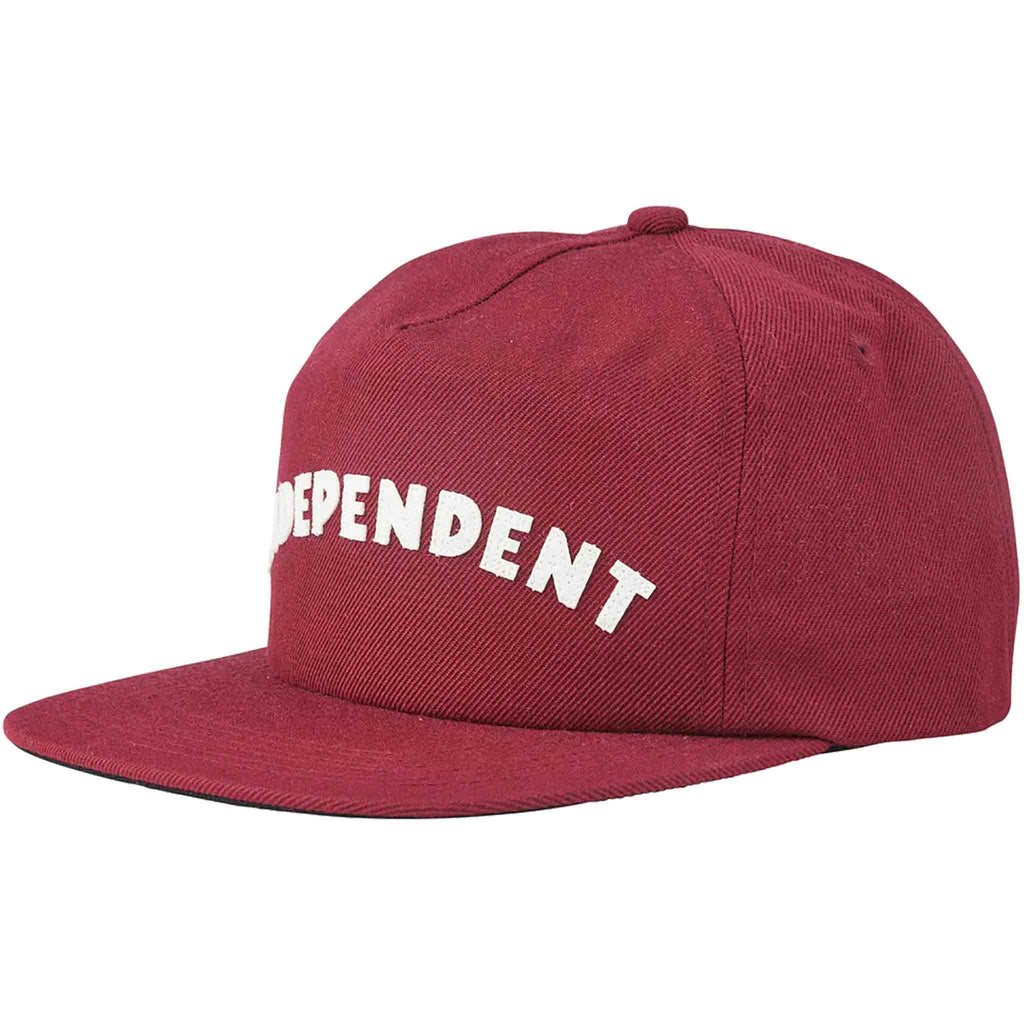 Independent Brigade Strapback Hat Cardinal Hats