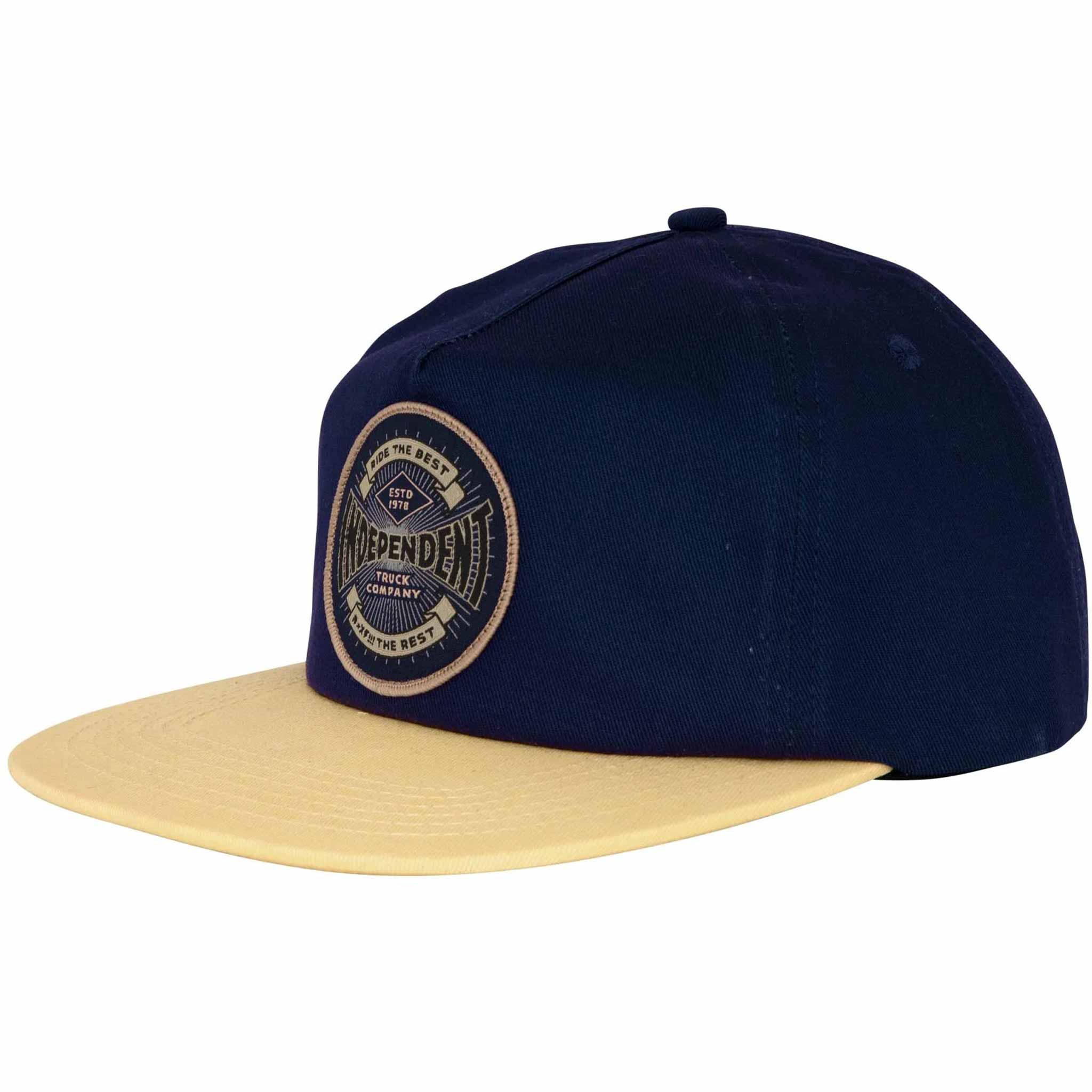 Independent Established 78 Strapback Stoneblue Cream Hats