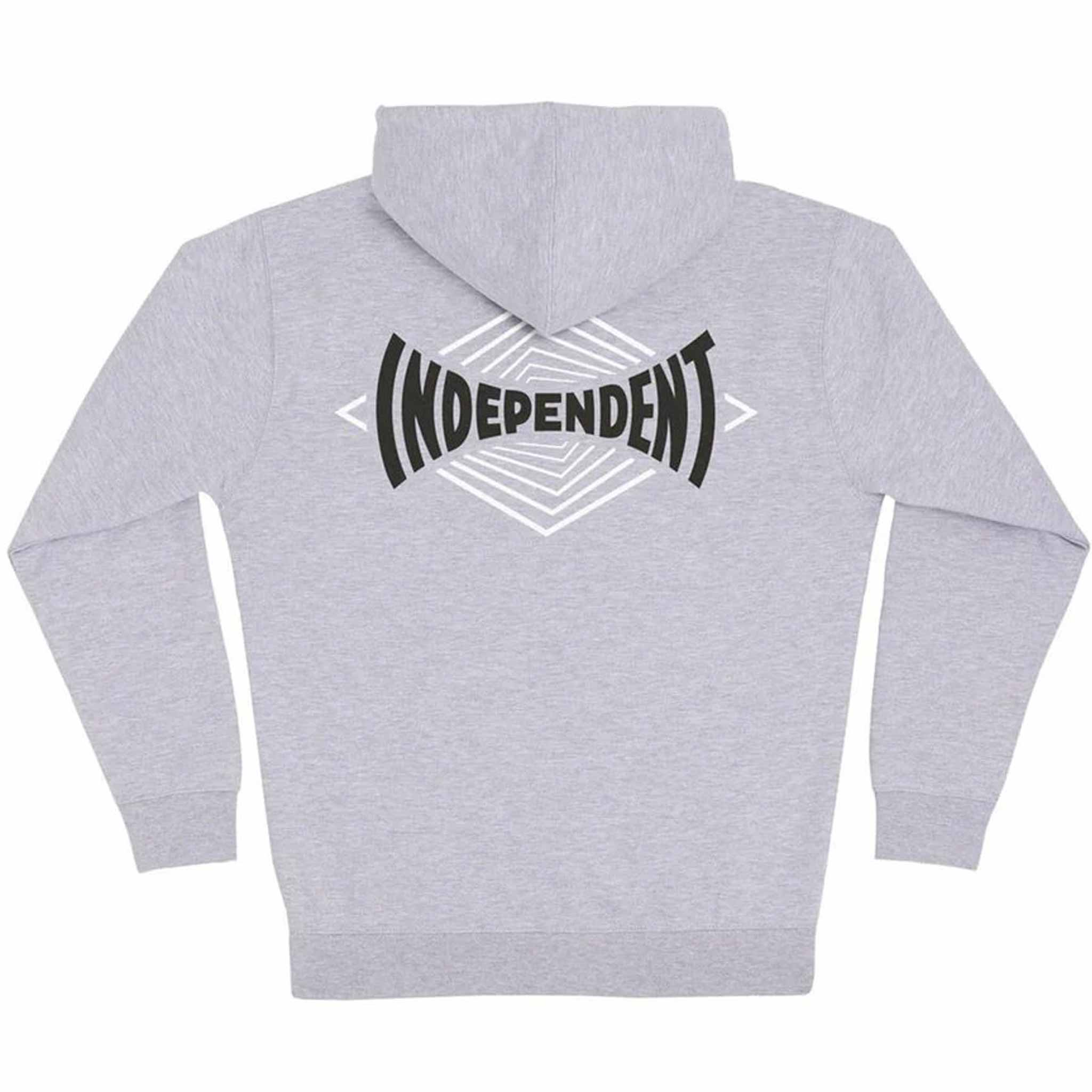 Independent Vertigo Span Zip Hoodie Grey Heather Sweatshirts