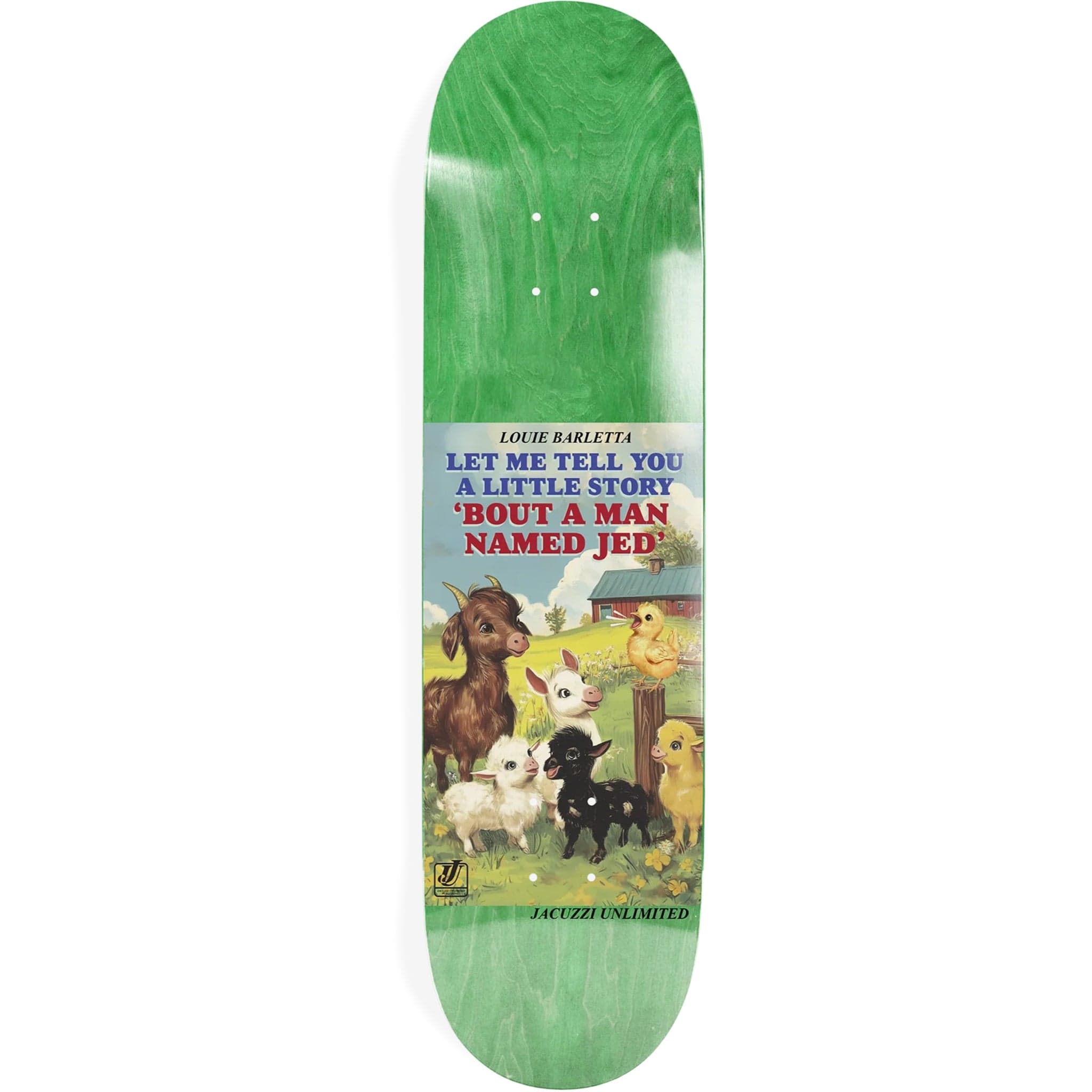 Jacuzzi Barletta Storybook EX7 Skateboard Deck 8" Skateboard