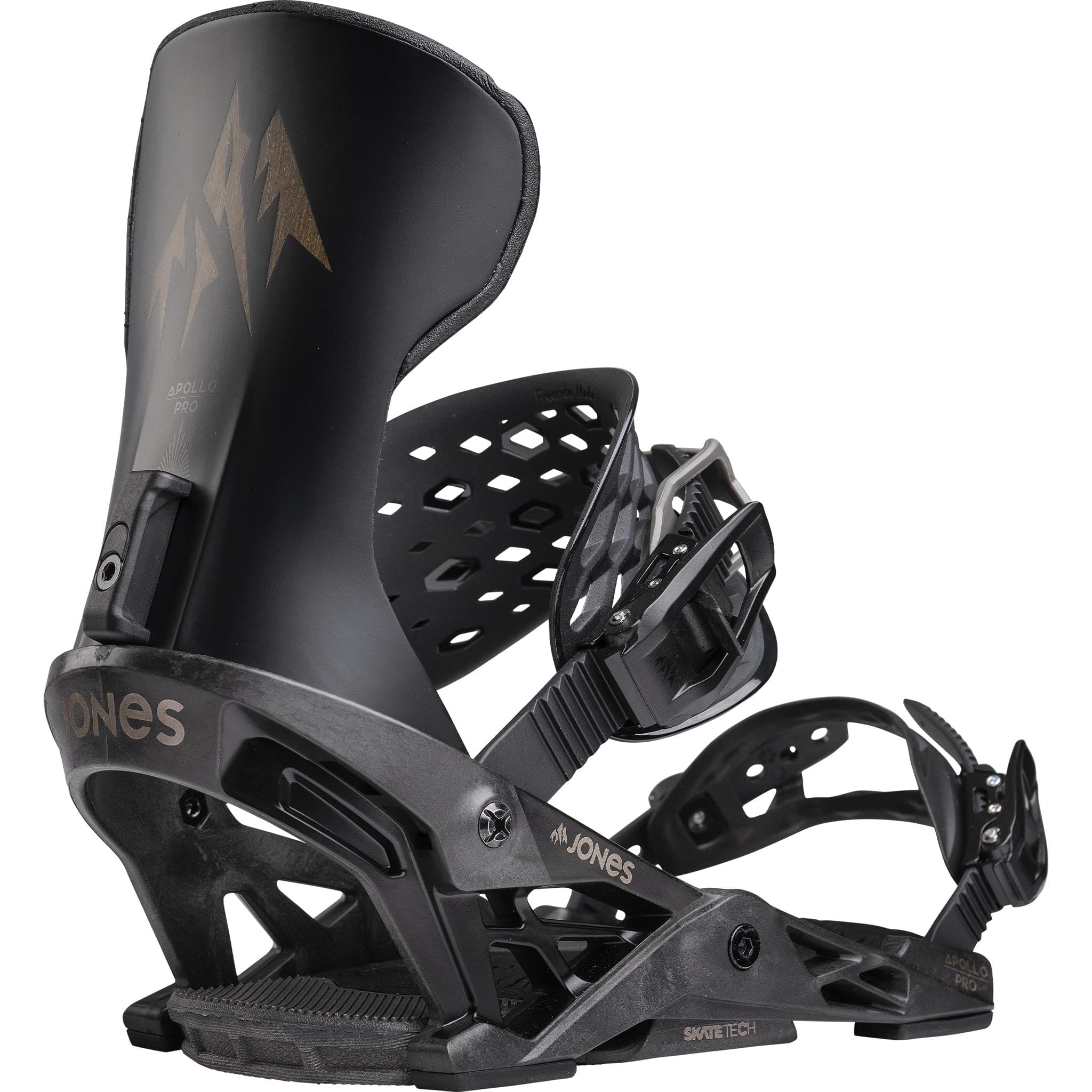 Jones Apollo Pro Snowboard Binding Stealth Black 2025 Mens Bindings