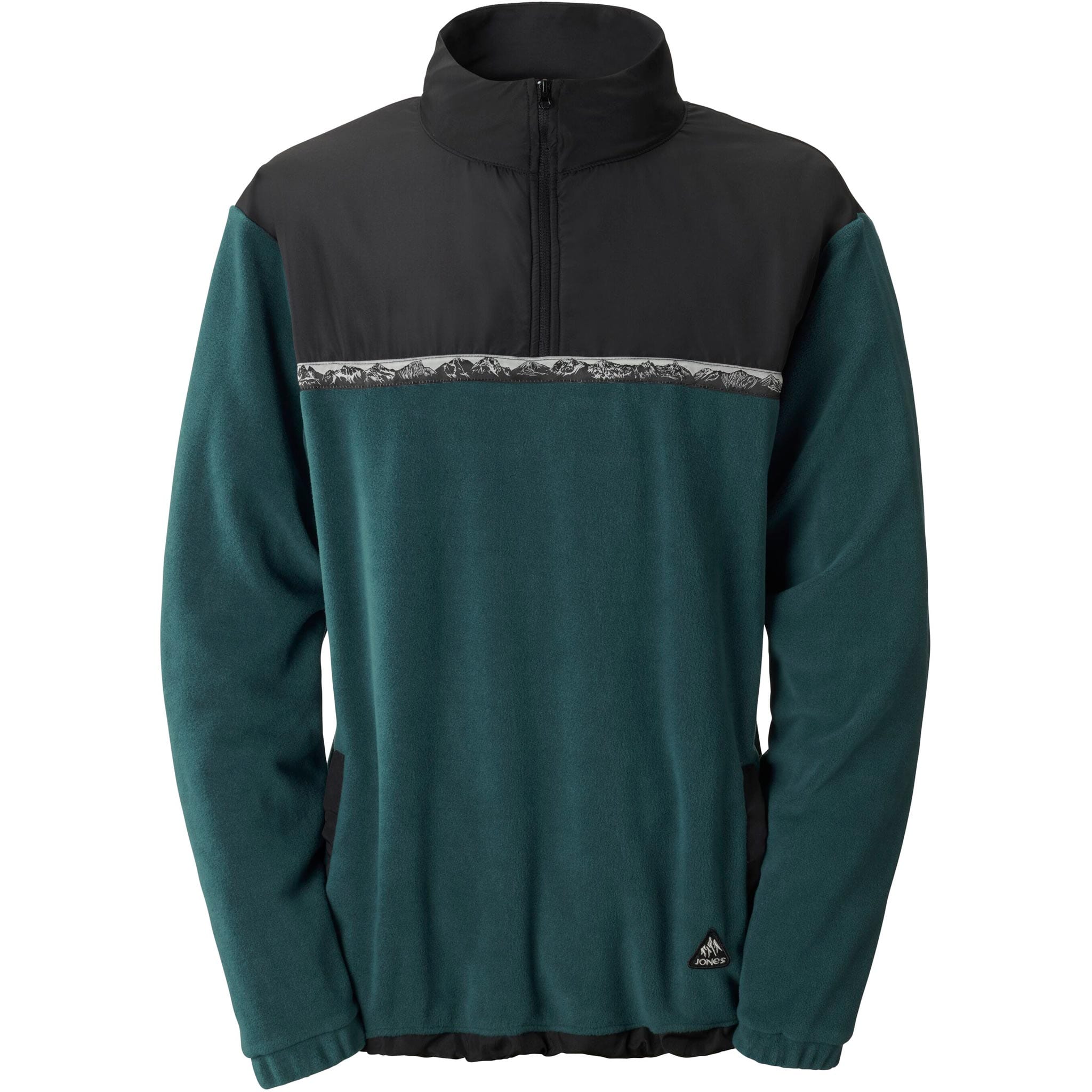 Jones Flc Recycled Fleece Half Zip Pacific Teal Sweatshirts