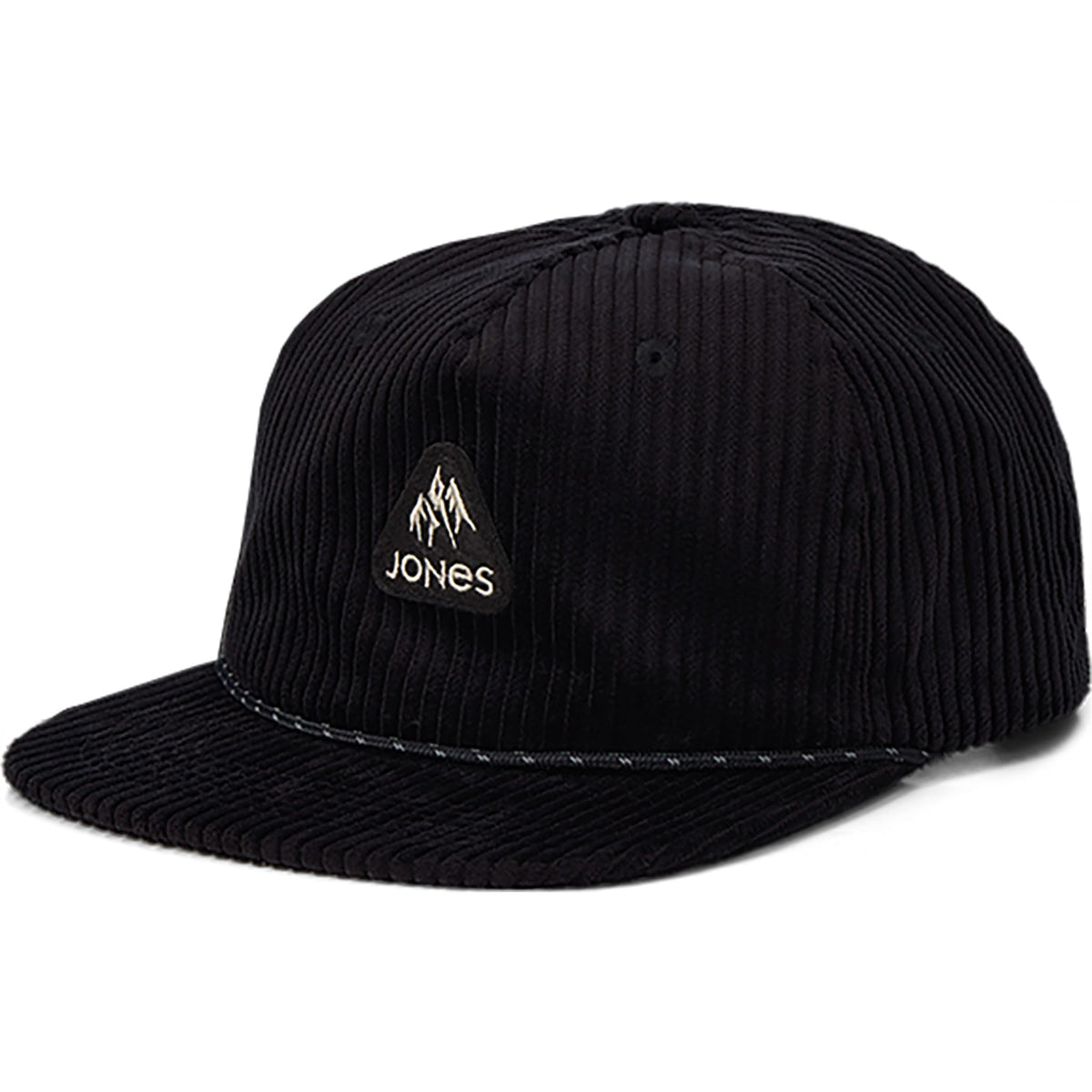 Jones Fresh Corduroy Organic Cotton Cap Stealth Black 2027 Hats