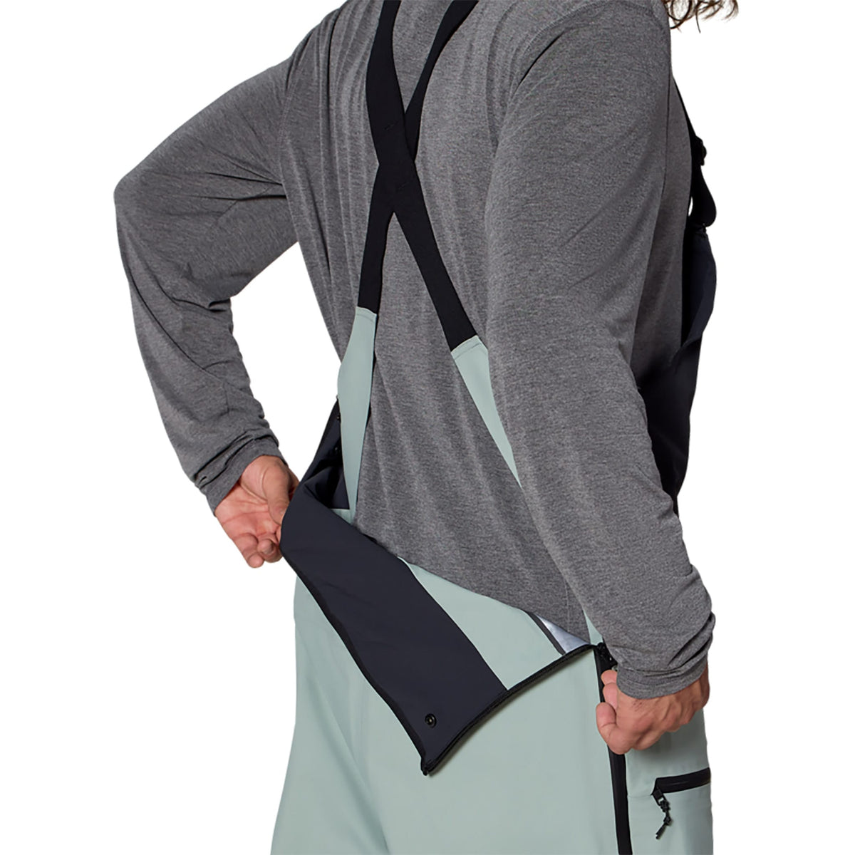 Jones Higher Gore-Tex 3L Bib Pant Glacier Gray 2027 Mens Snowboard Pants