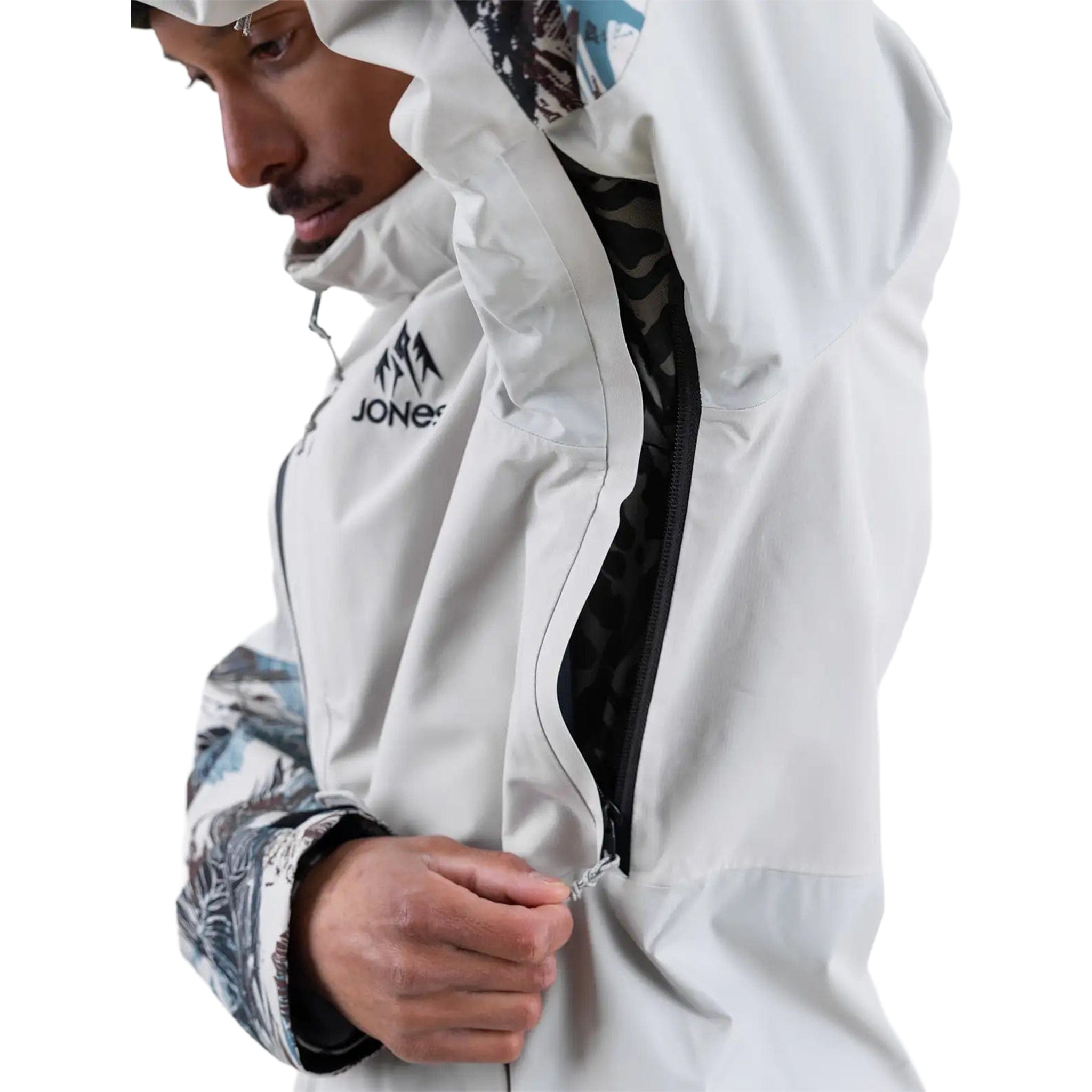 Jones Men's MTN Surf Recycled Jacket Smoke Grey Mens Snowboard Coat