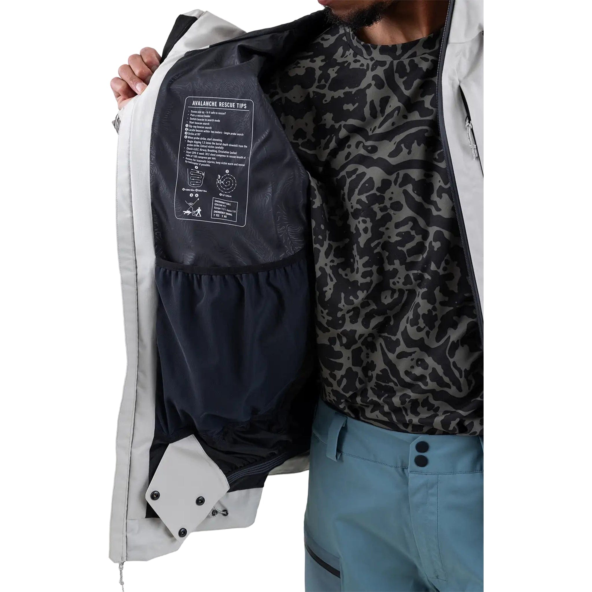 Jones Men's MTN Surf Recycled Jacket Smoke Grey - Sanction Skate