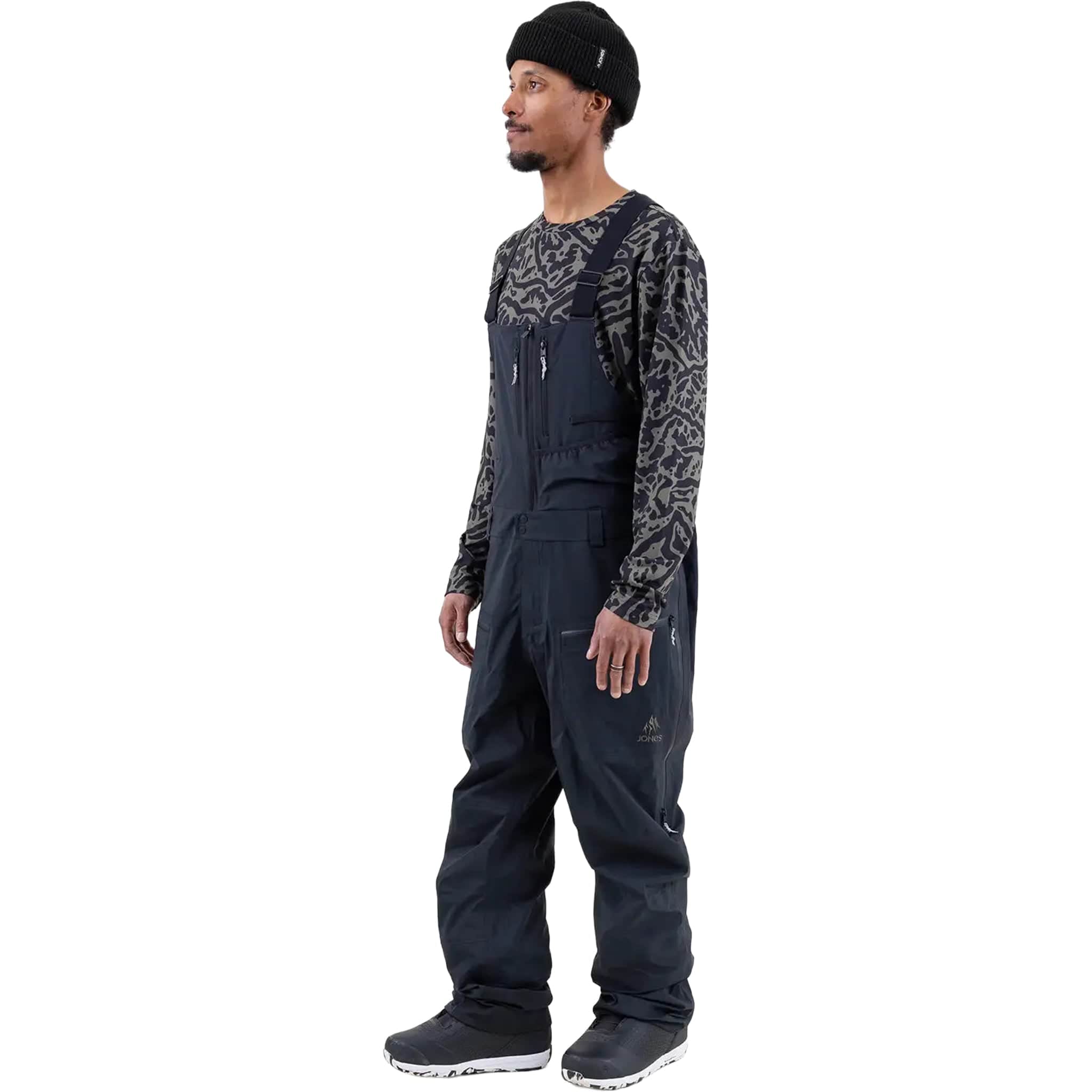 Jones Men's Shralpinist Gore-Tex ePE Recycled 3L Bibs Stealth Black Mens Snowboard Pants
