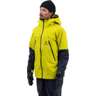 Jones Men's Shralpinist Gore-Tex ePE Recycled 3L Jacket Lime Green Mens Snowboard Coat