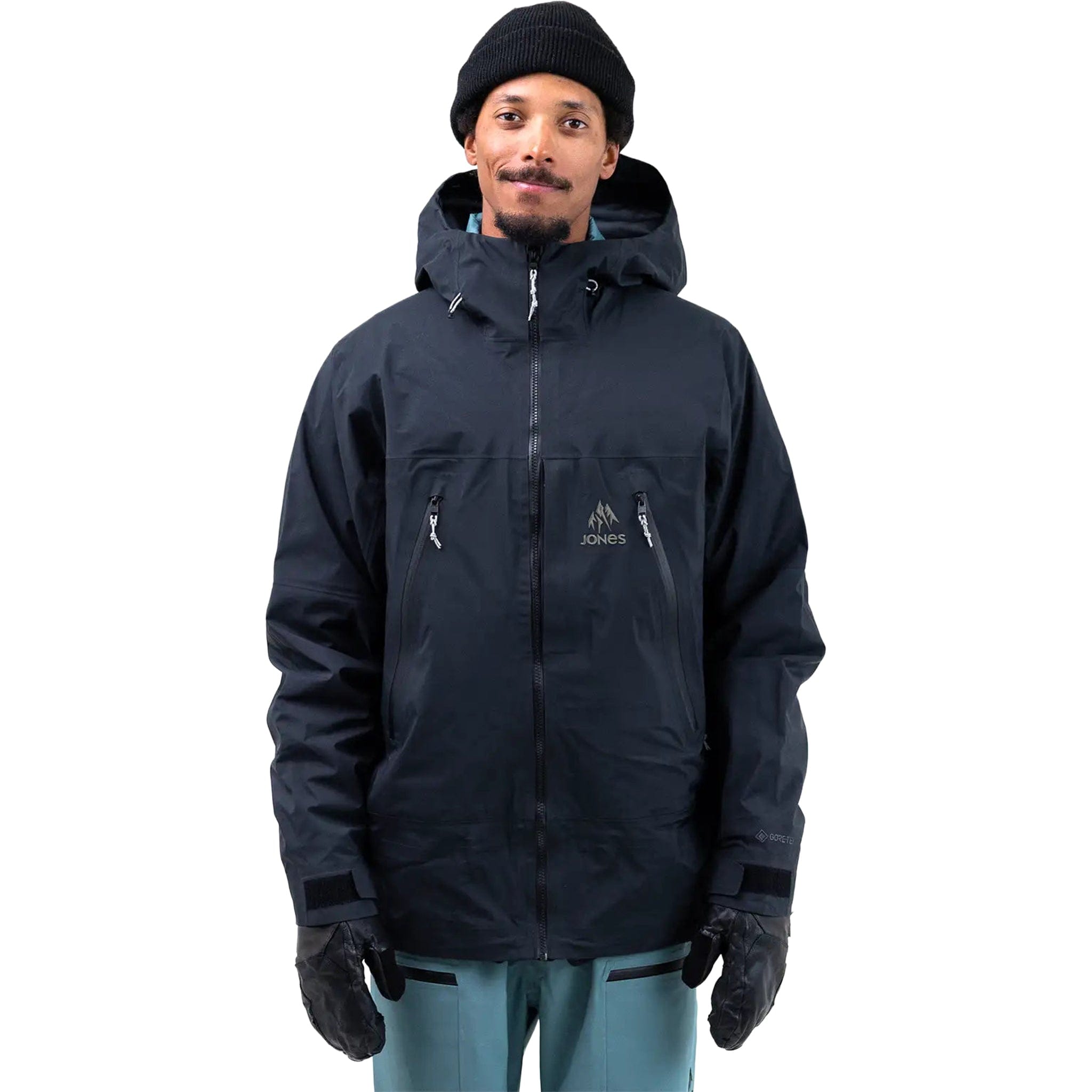 Jones Men's Shralpinist Gore-Tex ePE Recycled 3L Jacket Stealth Black Mens Snowboard Coat