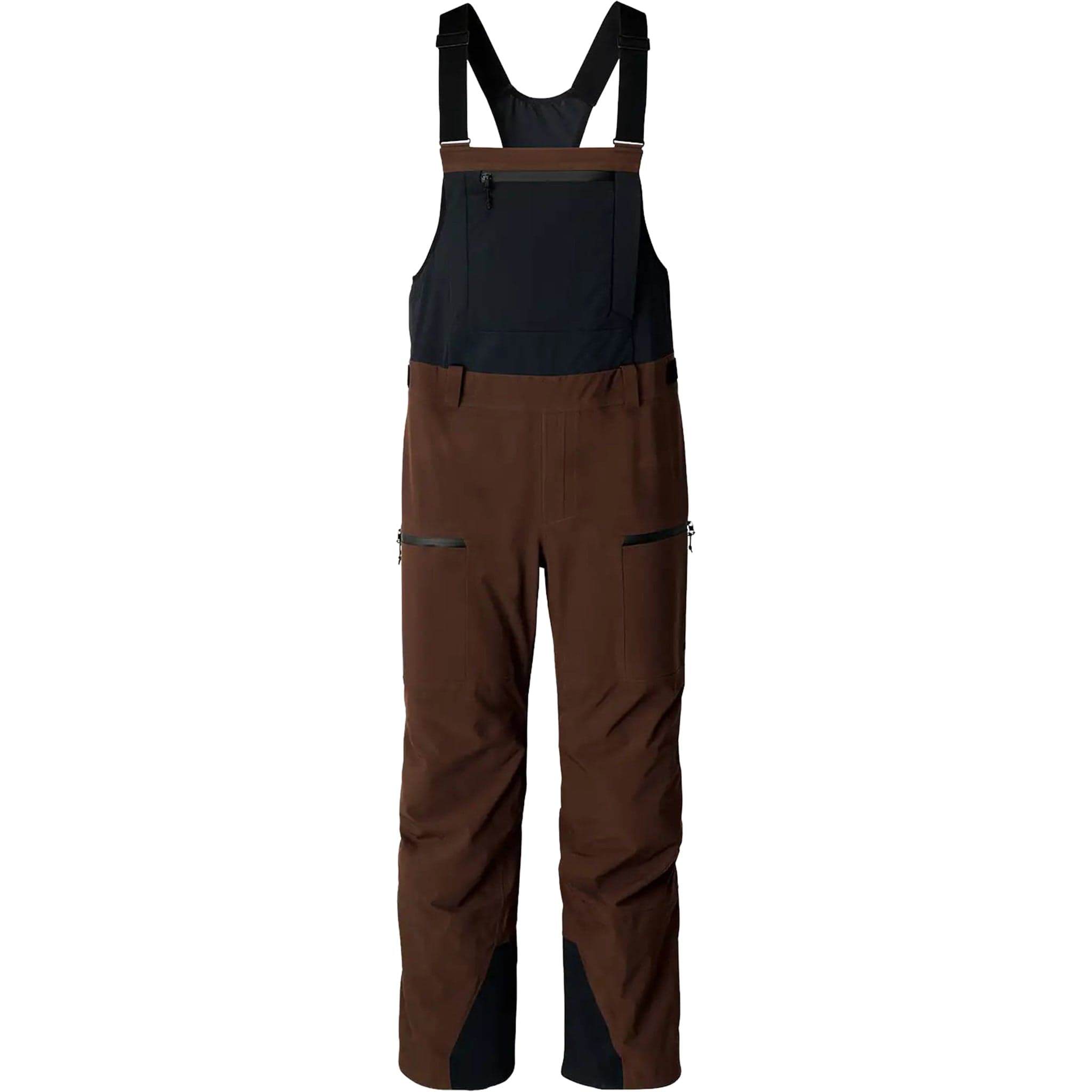 Jones Men's Shralpinist Stretch Recycled 3L Bibs Coffee Brown Mens Snowboard Pants