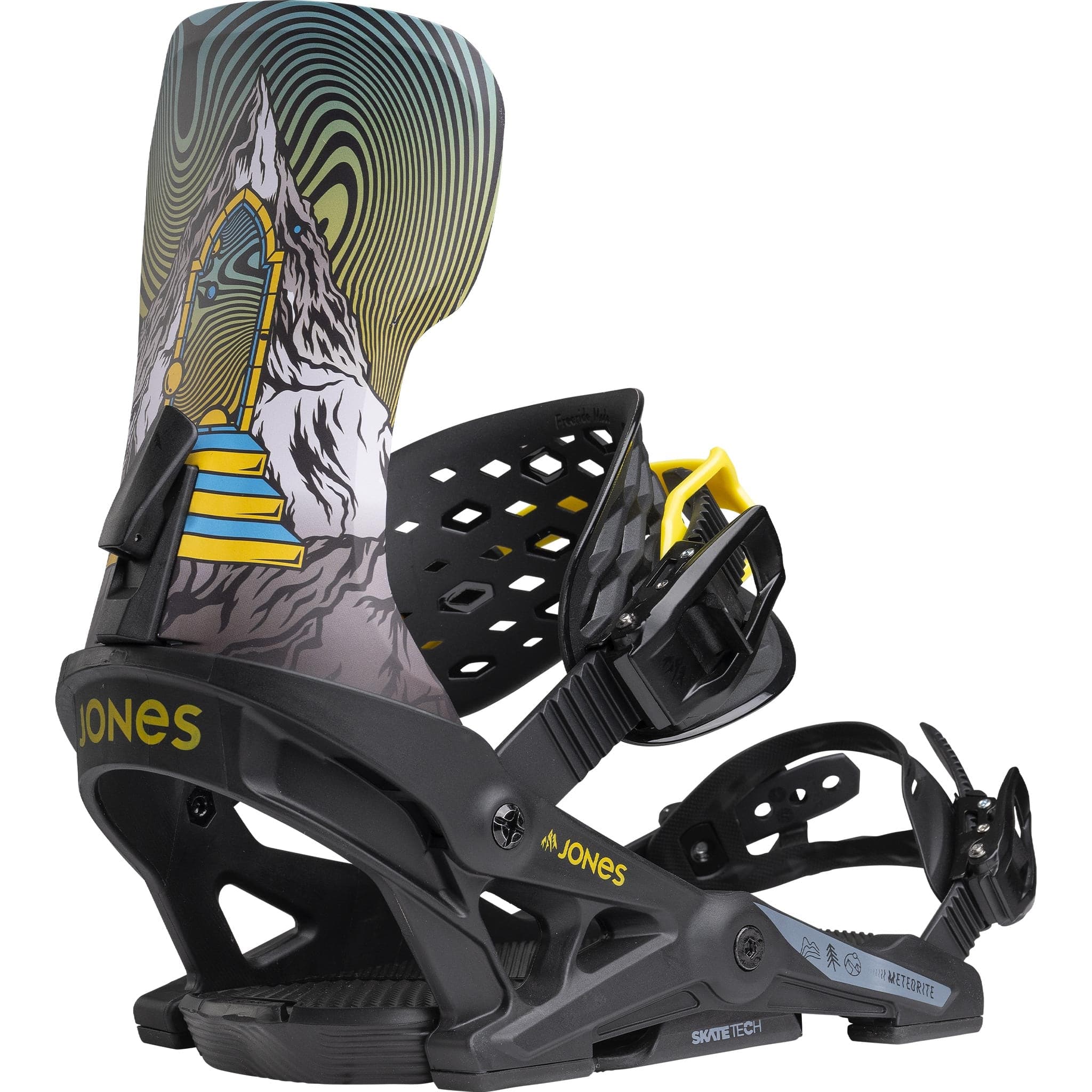 Jones Meteorite Art Snowboard Binding Black 2025 Mens Bindings