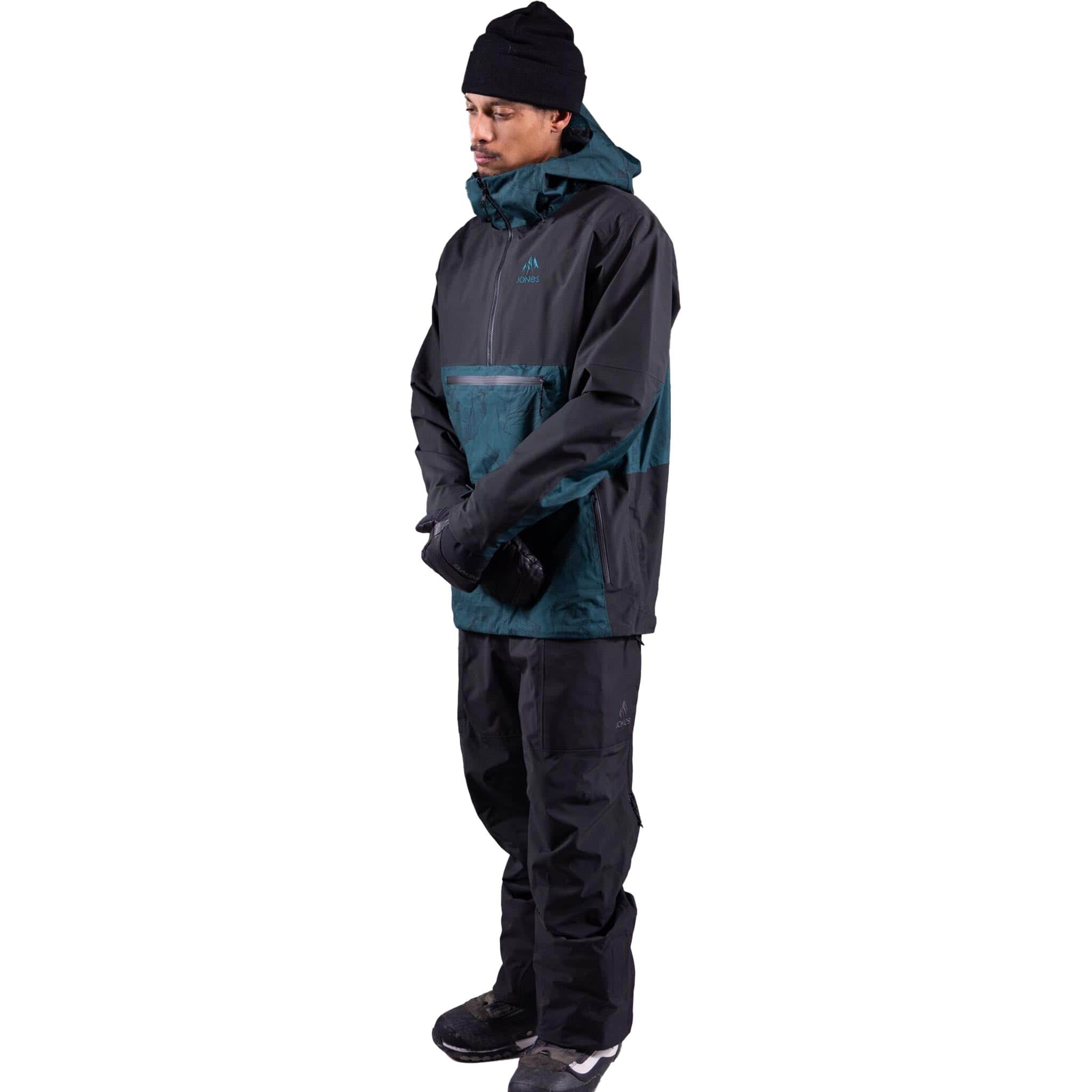 Jones MTN Surf Recycled Anorak Pacific Teal 2025 Mens Snowboard Coat