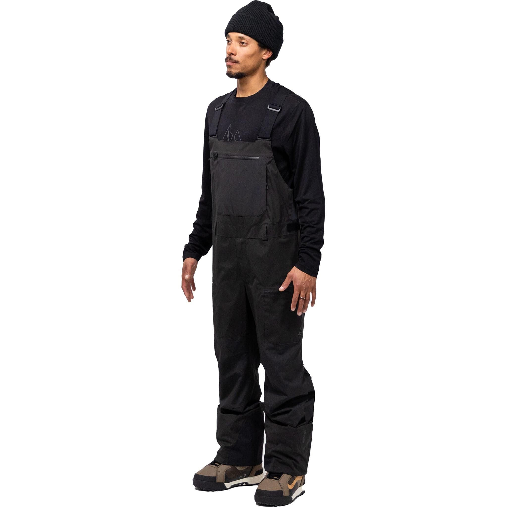 Jones MTN Surf Recycled Bib Stealth Black 2025 Mens Snowboard Pants