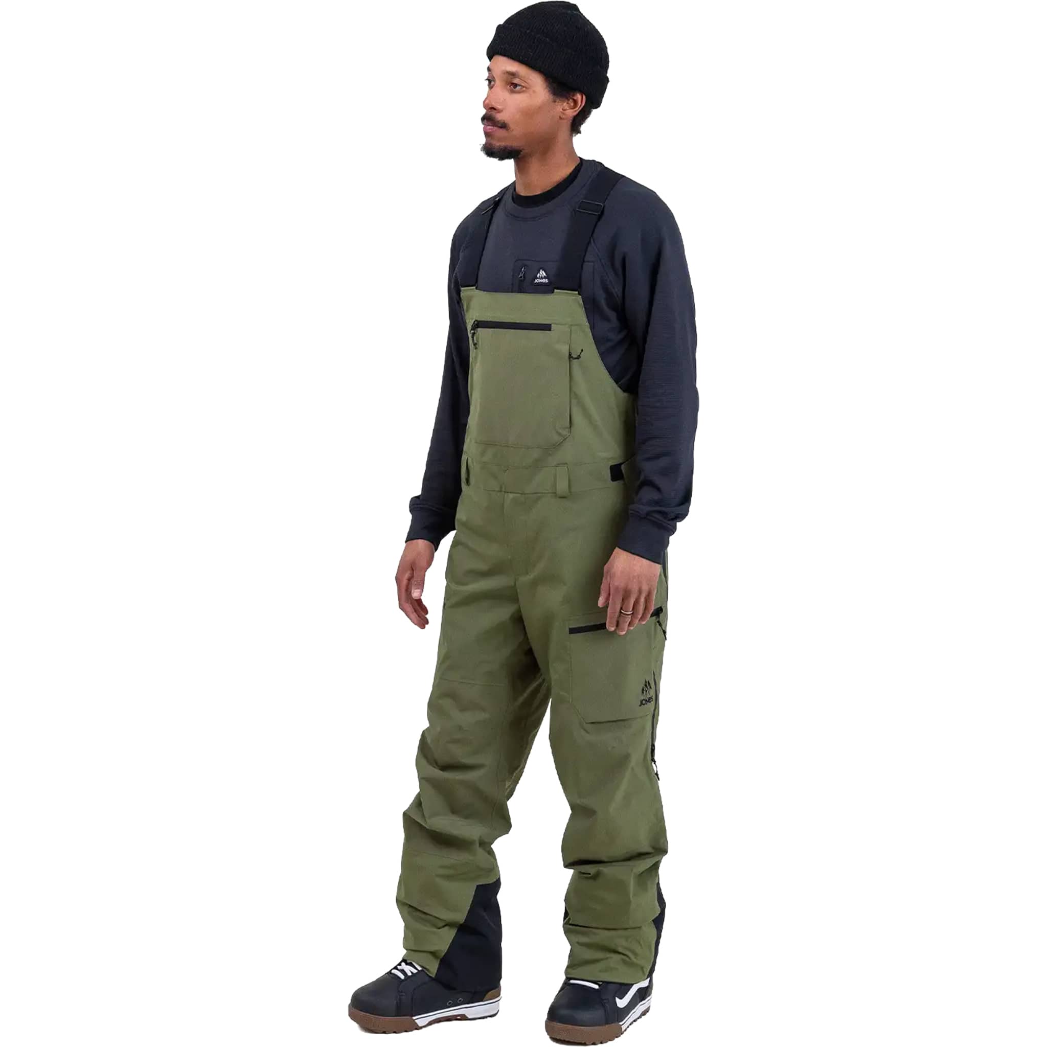 Jones MTN Surf Recycled Bibs Moss Green 2026 Mens Snowboard Pants