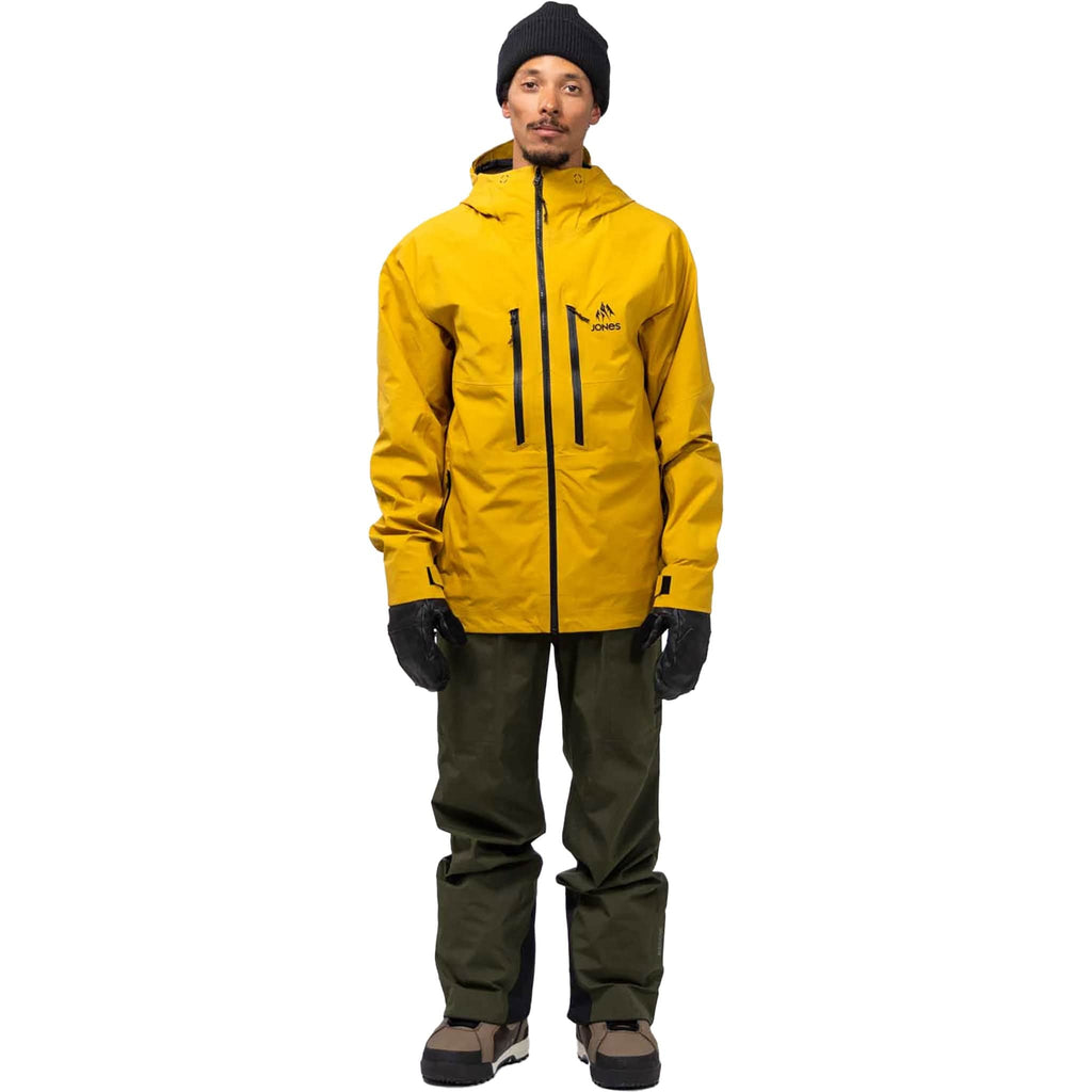 Jones Shralpnist Stretch Jacket Sunrise Gold Mens Snowboard Coat